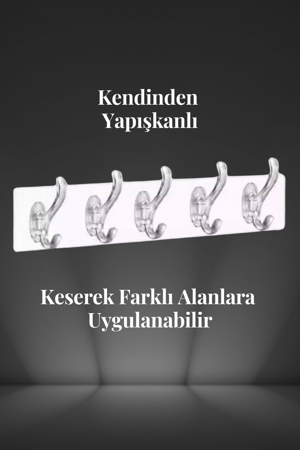 Birmem Güçlü Kendinden Yapışkanlı Kancalı Askı Seti Kapı Arkası Mutfak Duvar Banyo Askısı