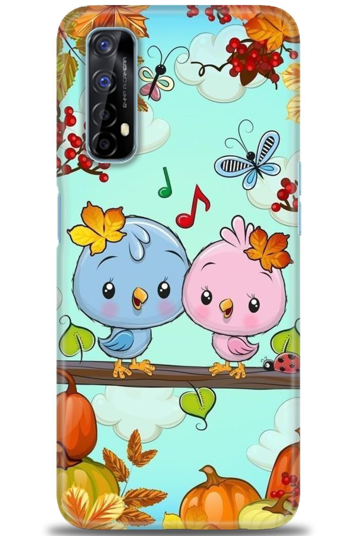 realme 7 İle Uyumlu HD Baskılı Desenli Silikon Kılıf - 387