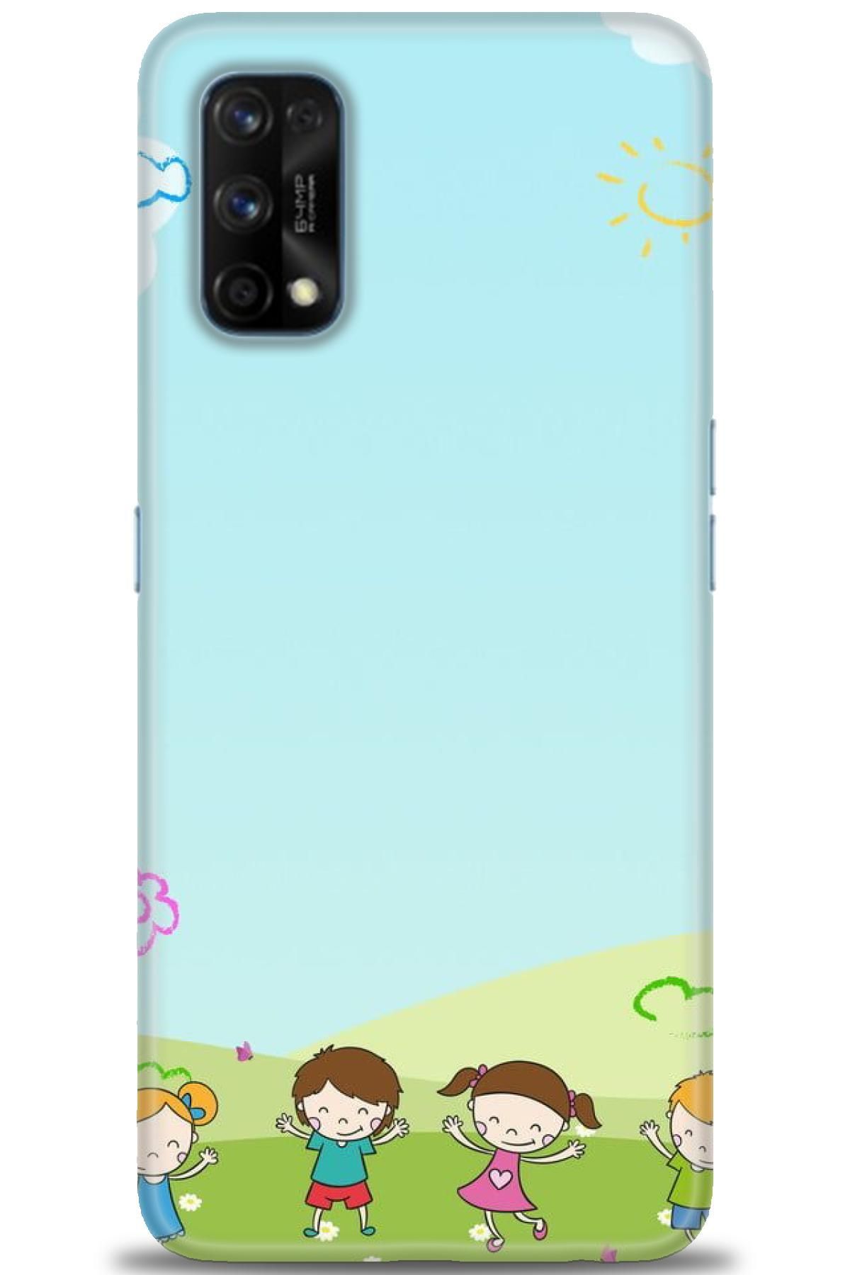 realme 7 Pro İle Uyumlu HD Baskılı Desenli Silikon Kılıf - 594