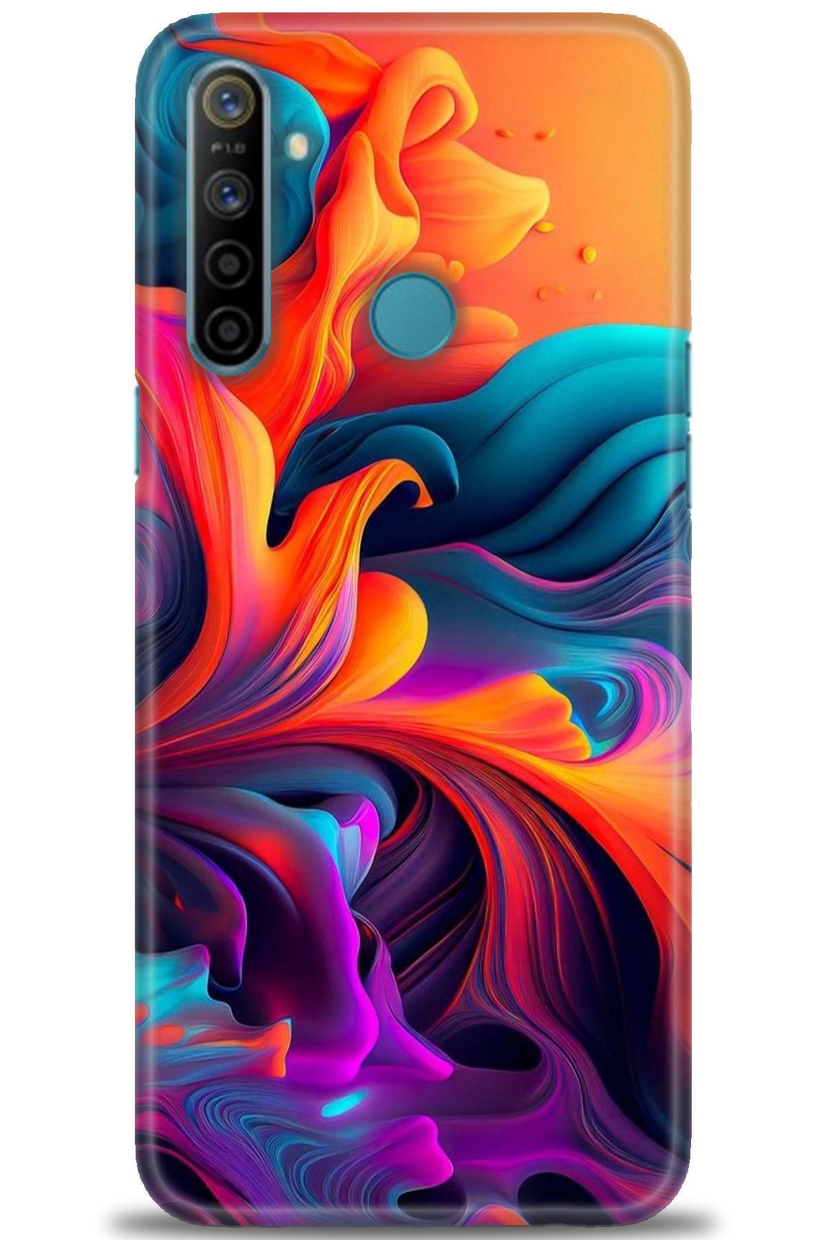 realme 6i İle Uyumlu HD Baskılı Desenli Silikon Kılıf - 806