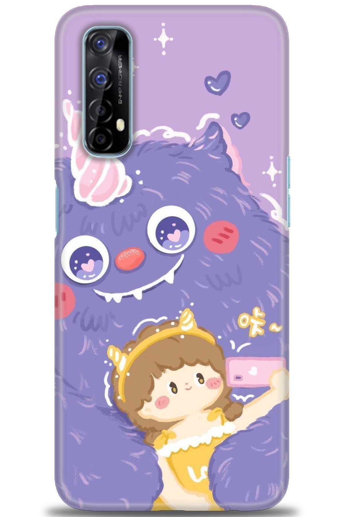 realme 7 İle Uyumlu HD Baskılı Desenli Silikon Kılıf - 194