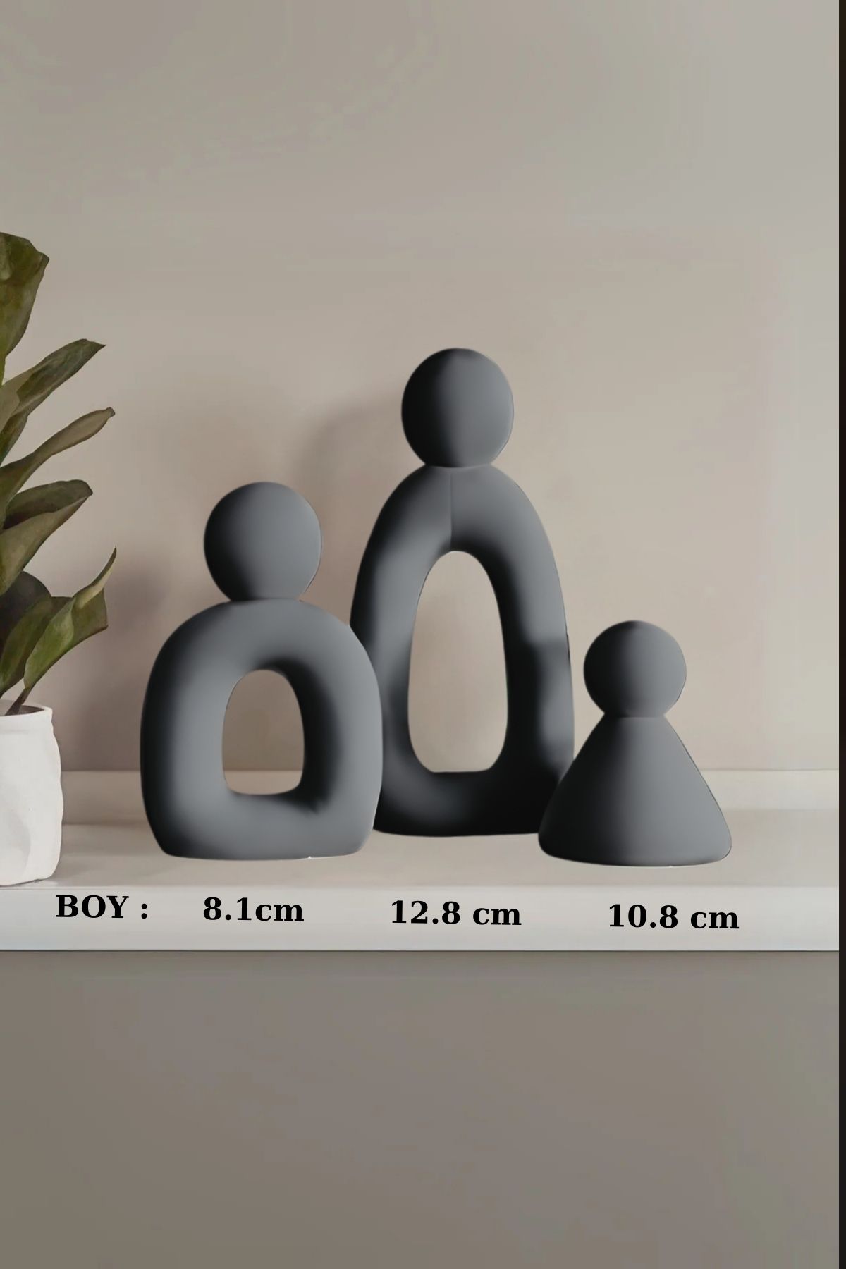 rufhomedesign DEKORATİF SOYUT DÜŞÜNEN AİLE MASA SÜSÜ