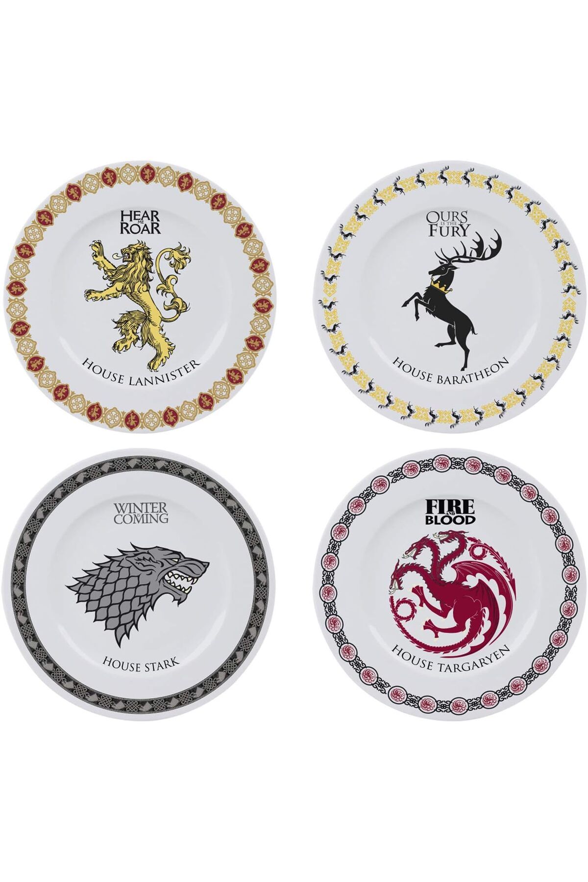 ABYstyle Game of Thrones - 4'lü Tabak Seti - Evler Amblemleri