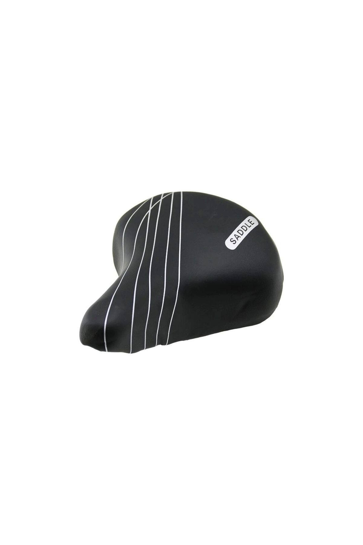 STOREMAX BÜYÜK - GENİŞ=20.5X24CM BİSİKLET SELE KOLTUK YAYLI OTURAK=SİYAH ZEMİN--BEYAZ ÇİZGİ DESENLİ (5047)