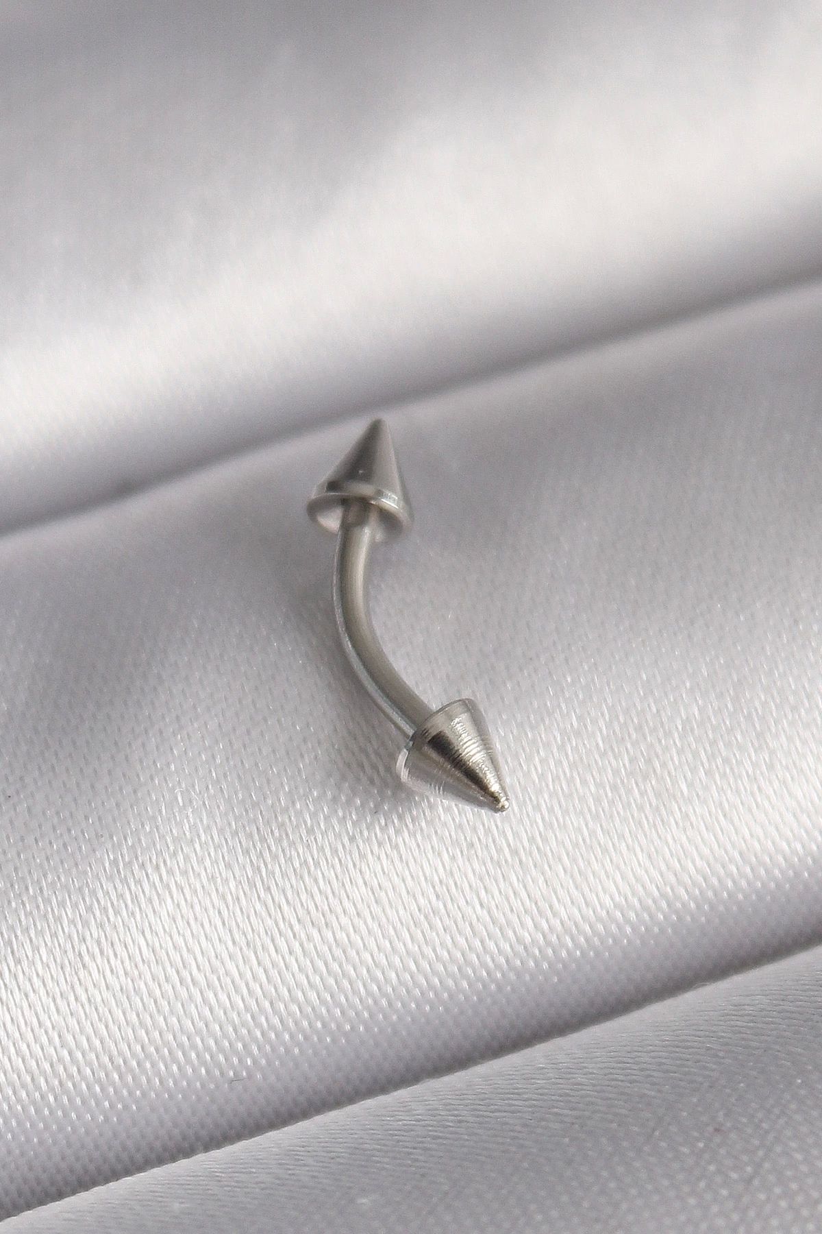 Clariss 316L Çelik Gümüş Renk Çivi Model Piercing