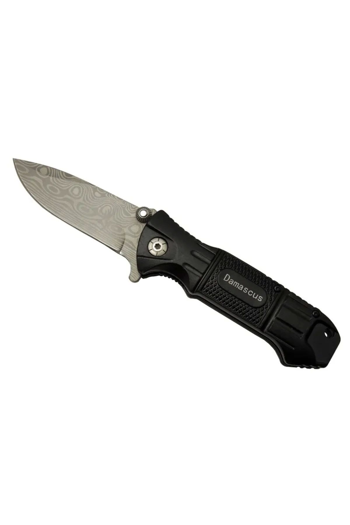 YNT İthalat 2-8 Damascus Kamp Çakı 20cm - Yarı Otomatik, Kemerlikli