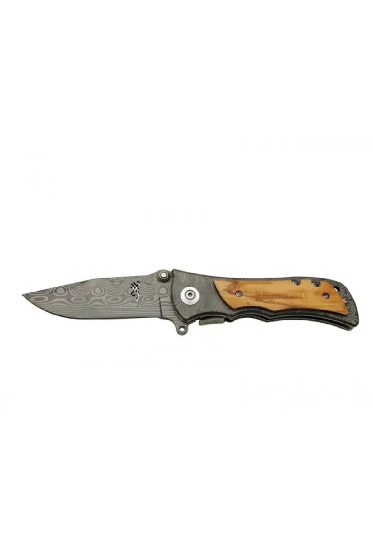 YNT İthalat 2-32 Damascus Çakı 20 Cm Manuel, Kemerlikli