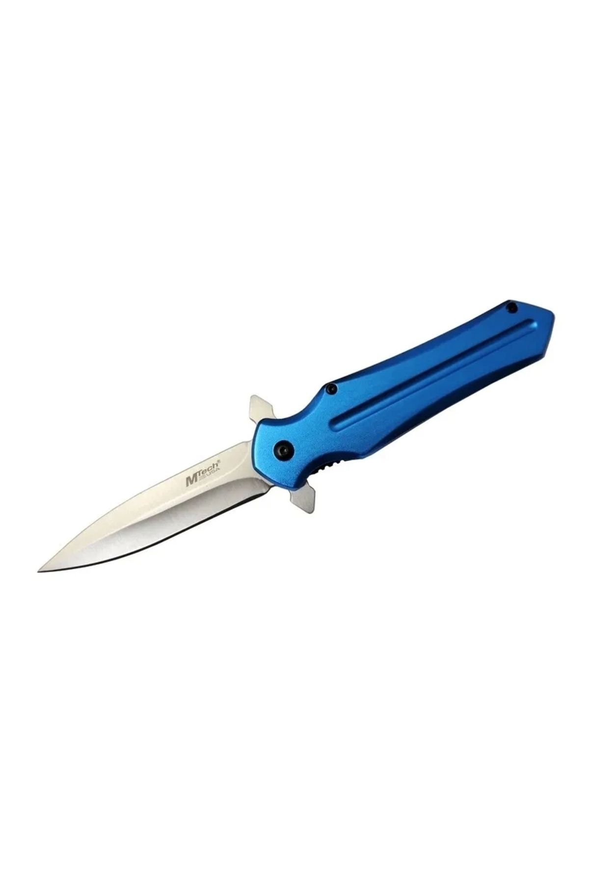 YNT İthalat 4224 Mavi Kamp Çakı 21cm- Yarı Otomatik, Kemerlikli