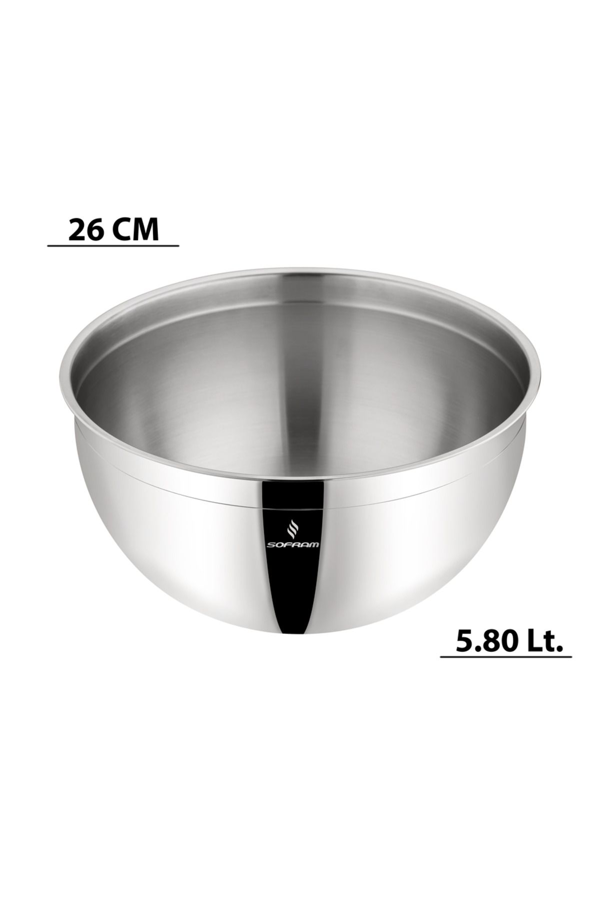 Sofram 26 cm Çelik Kase