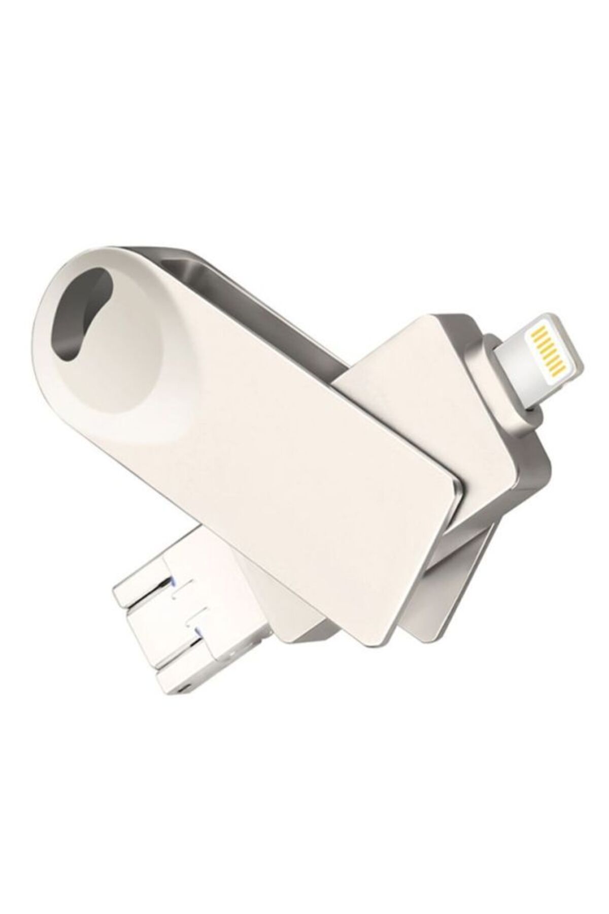 Generic-كابل USB OTG معدني دوار ثلاثي في ​​واحد للهواتف المحمولة بسعة 16 جيجابايت 2