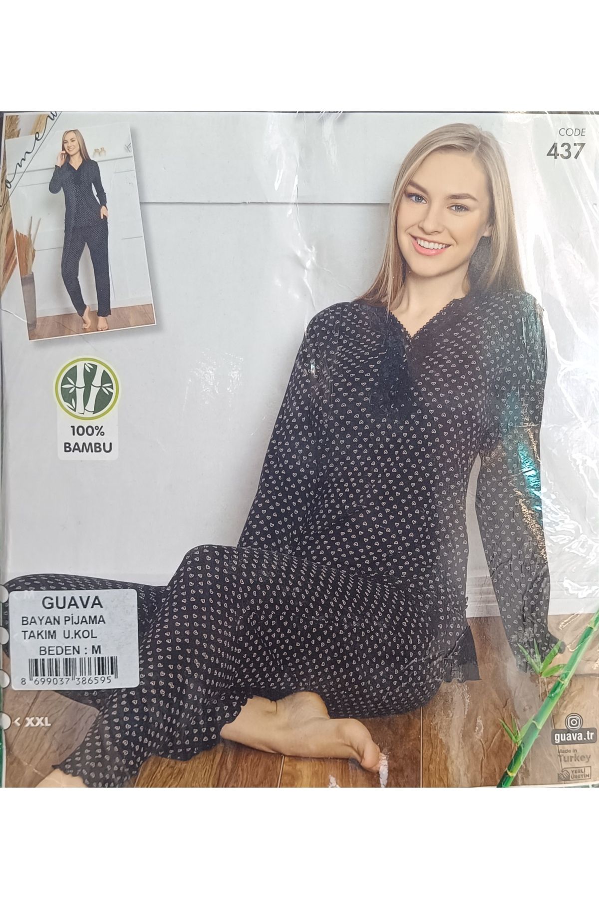 GUAVA+ GUAVA PİJAMA TAKIM UZUN KOL %100 BAMBU