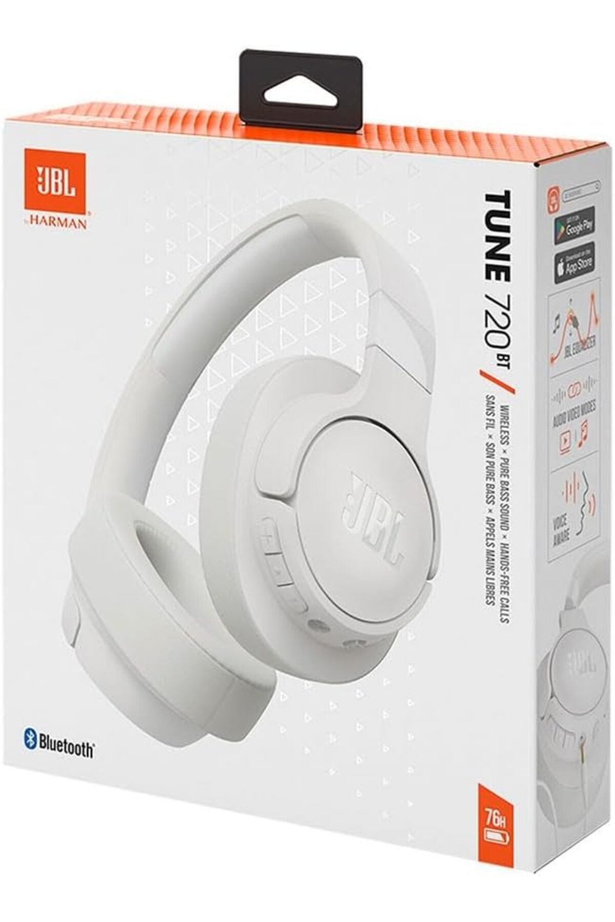 JBL-Tune 720BT Wireless Over-Ear Headphones,Pure Bass Sound,Bluetooth5.3,76H Battery,Hands-Free Call 3