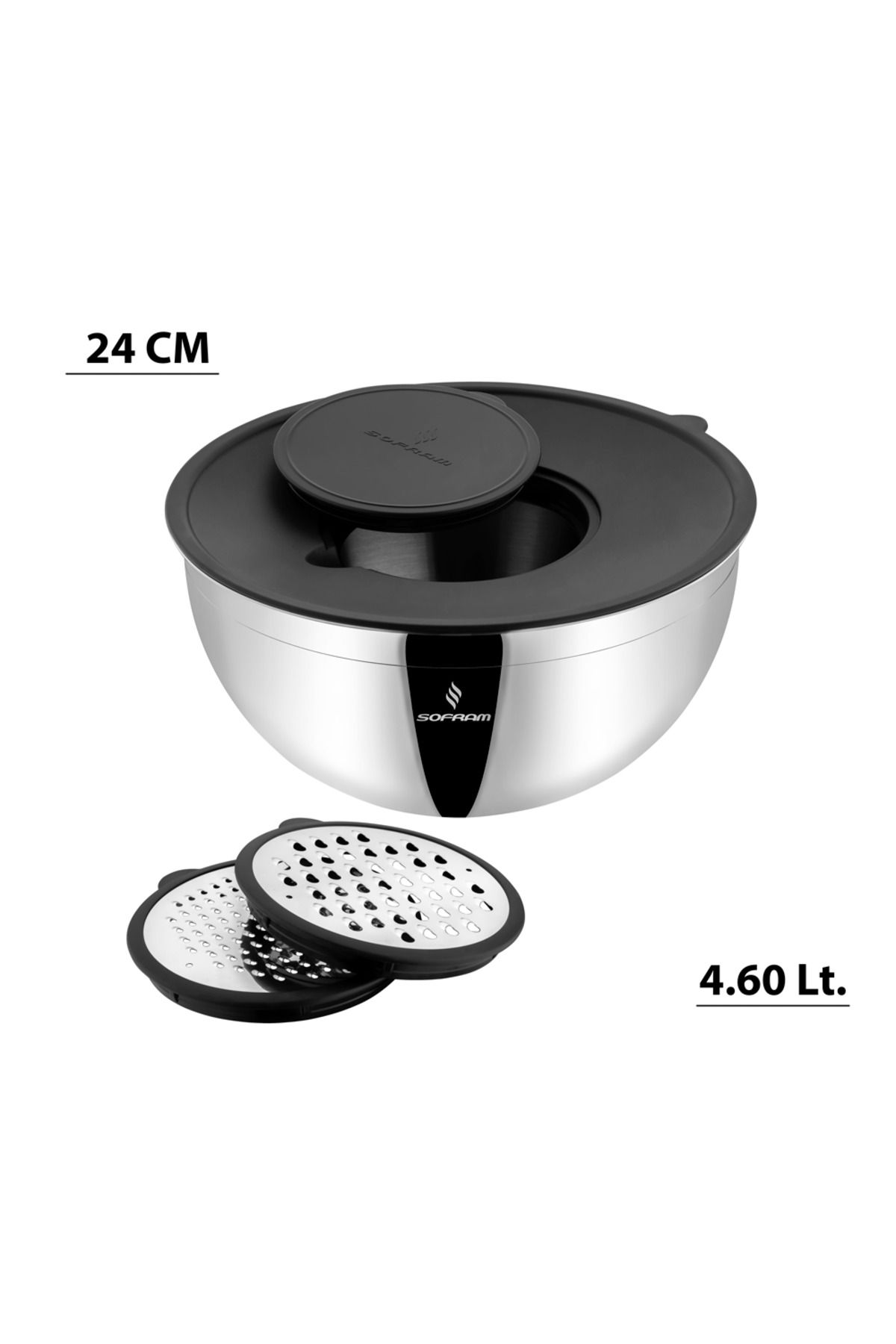 Sofram 5 Parça 24 cm Karıştırma ve Saklama Kabı