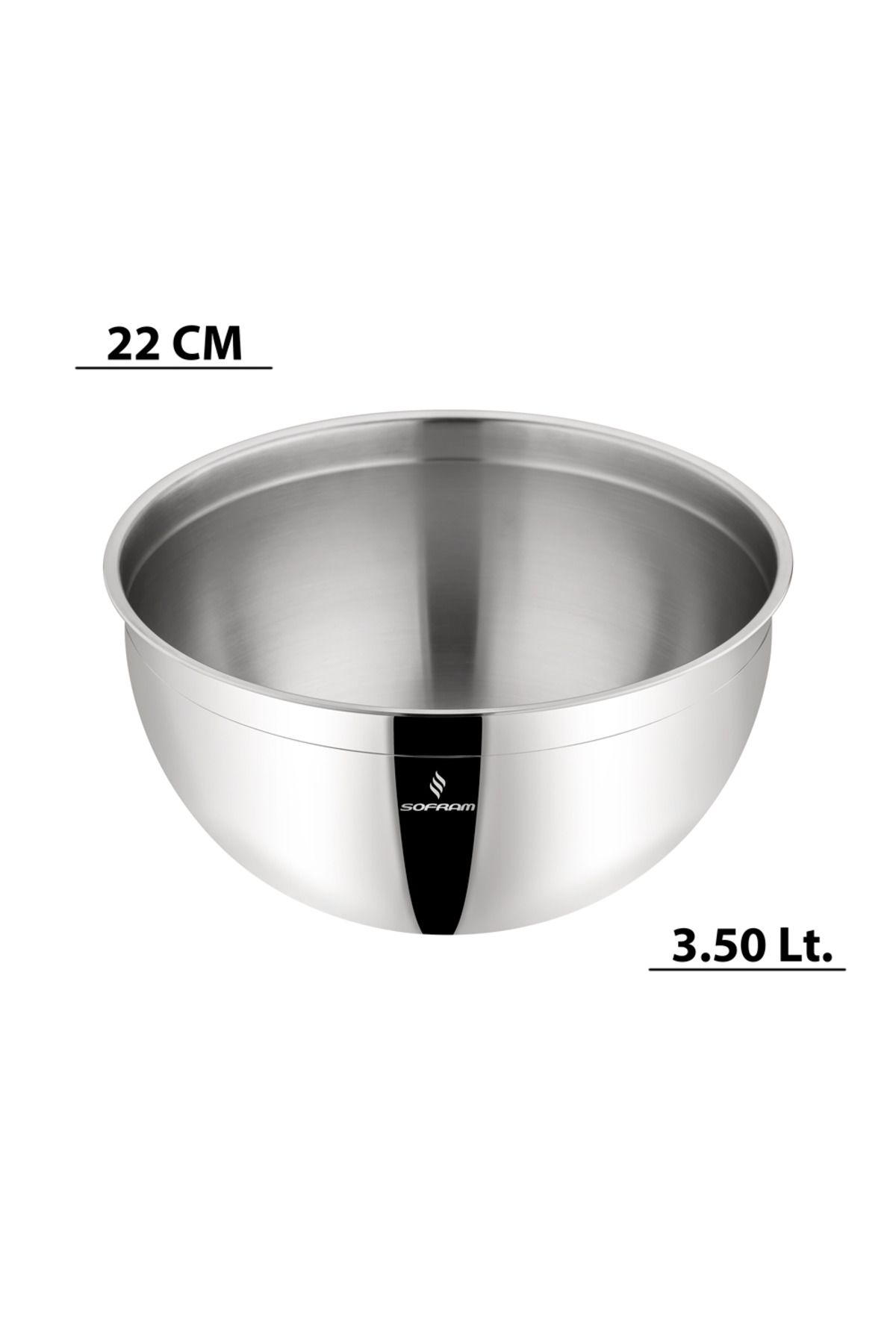 Sofram 22 cm Çelik Kase