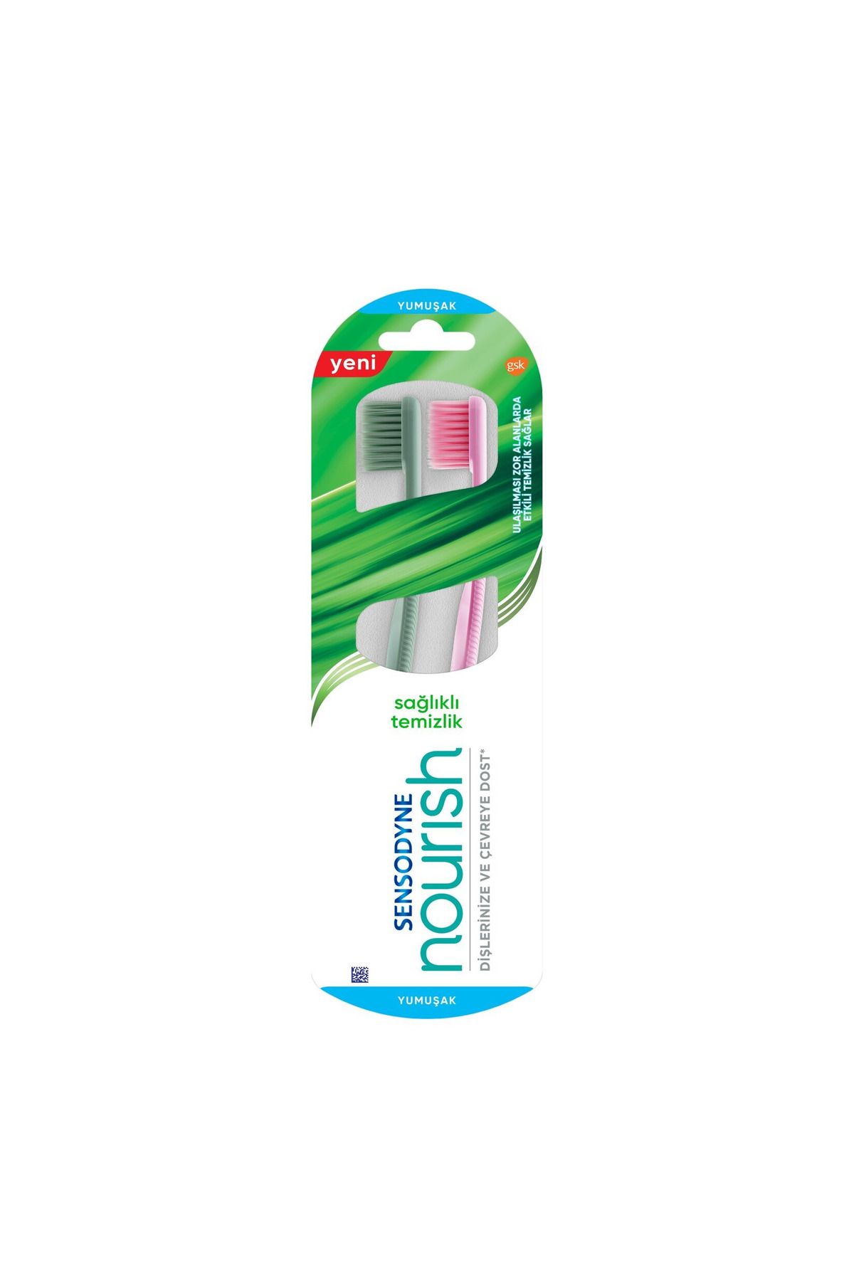Sensodyne Nourish Sağlıklı Temizlik Yumuşak Diş Fırçası 1+1