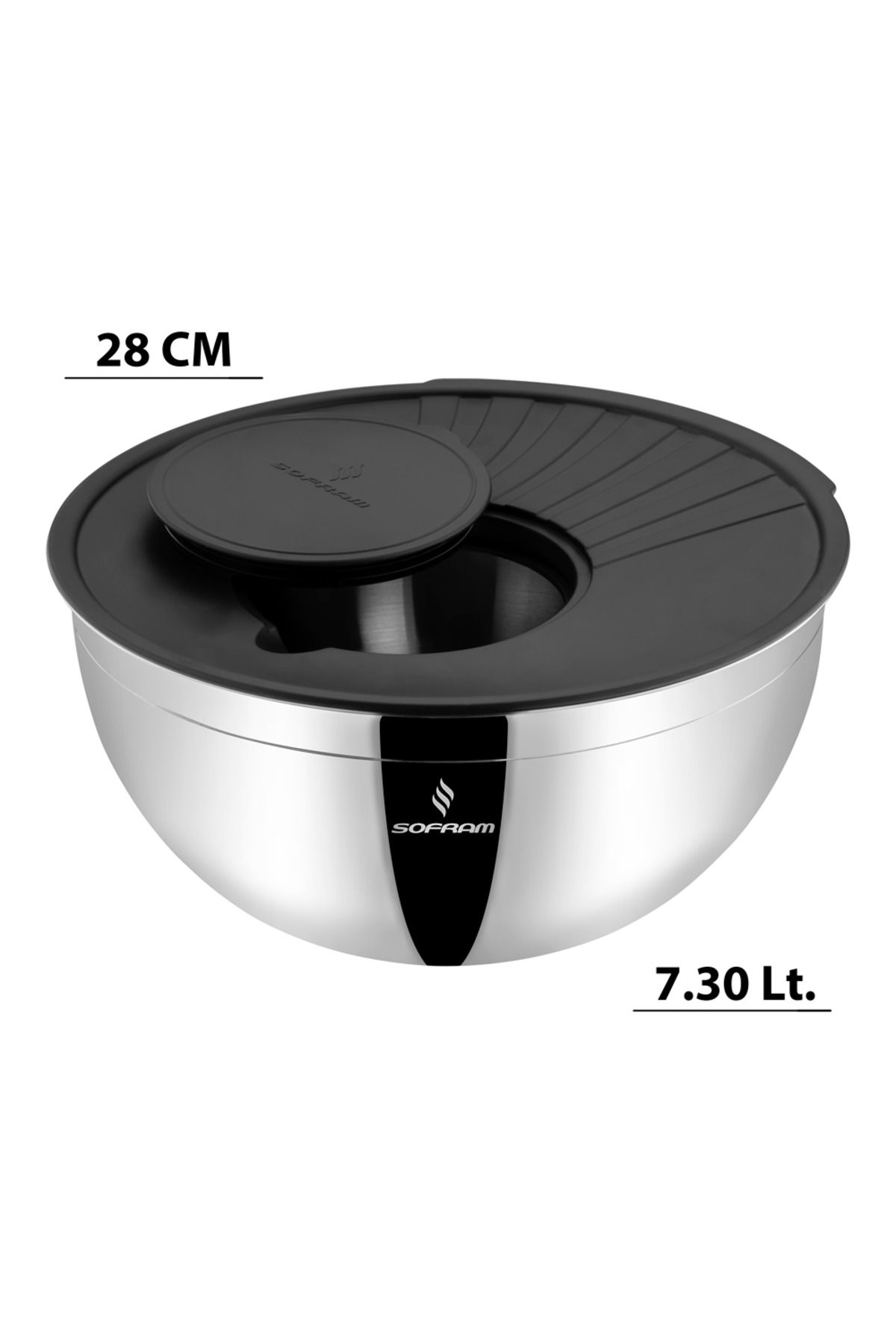 Sofram 3 Parça 28 cm Karıştırma ve Saklama Kabı