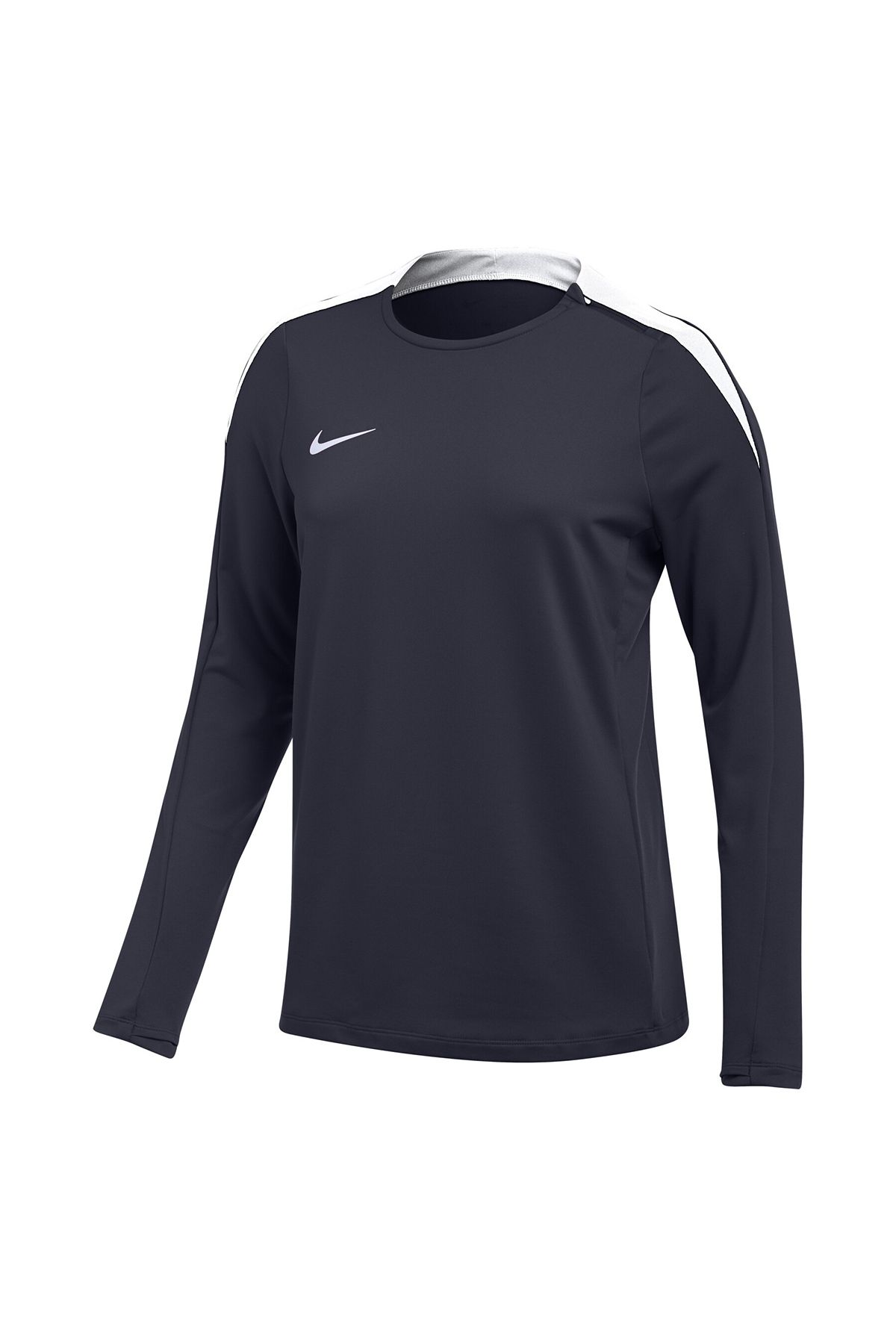 Nike Dri-fit Strike24 Crew Kadın Lacivert Yuvarlak Yaka Tişört