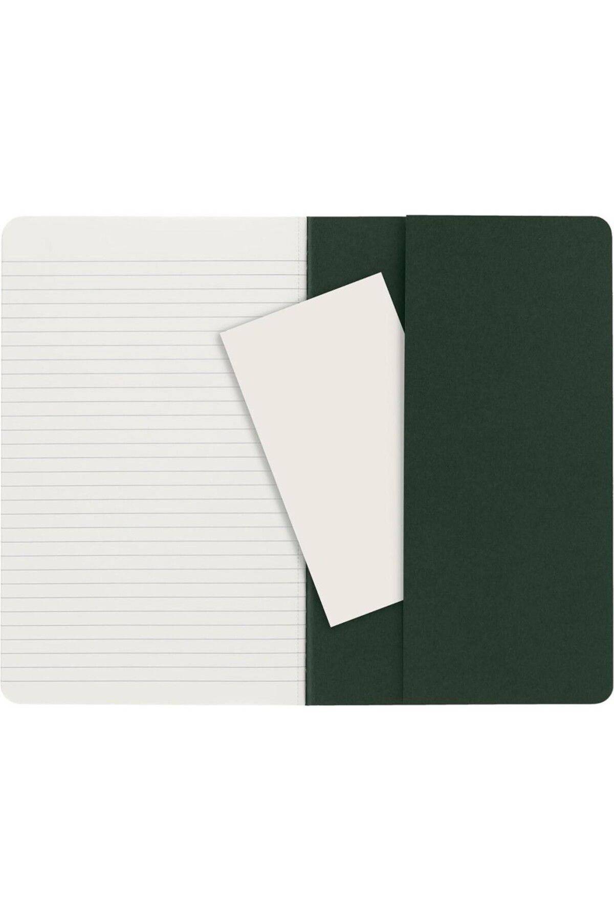 Moleskine-Striped Cahier Notepad Set of 3 L Size Myrtle Green 6