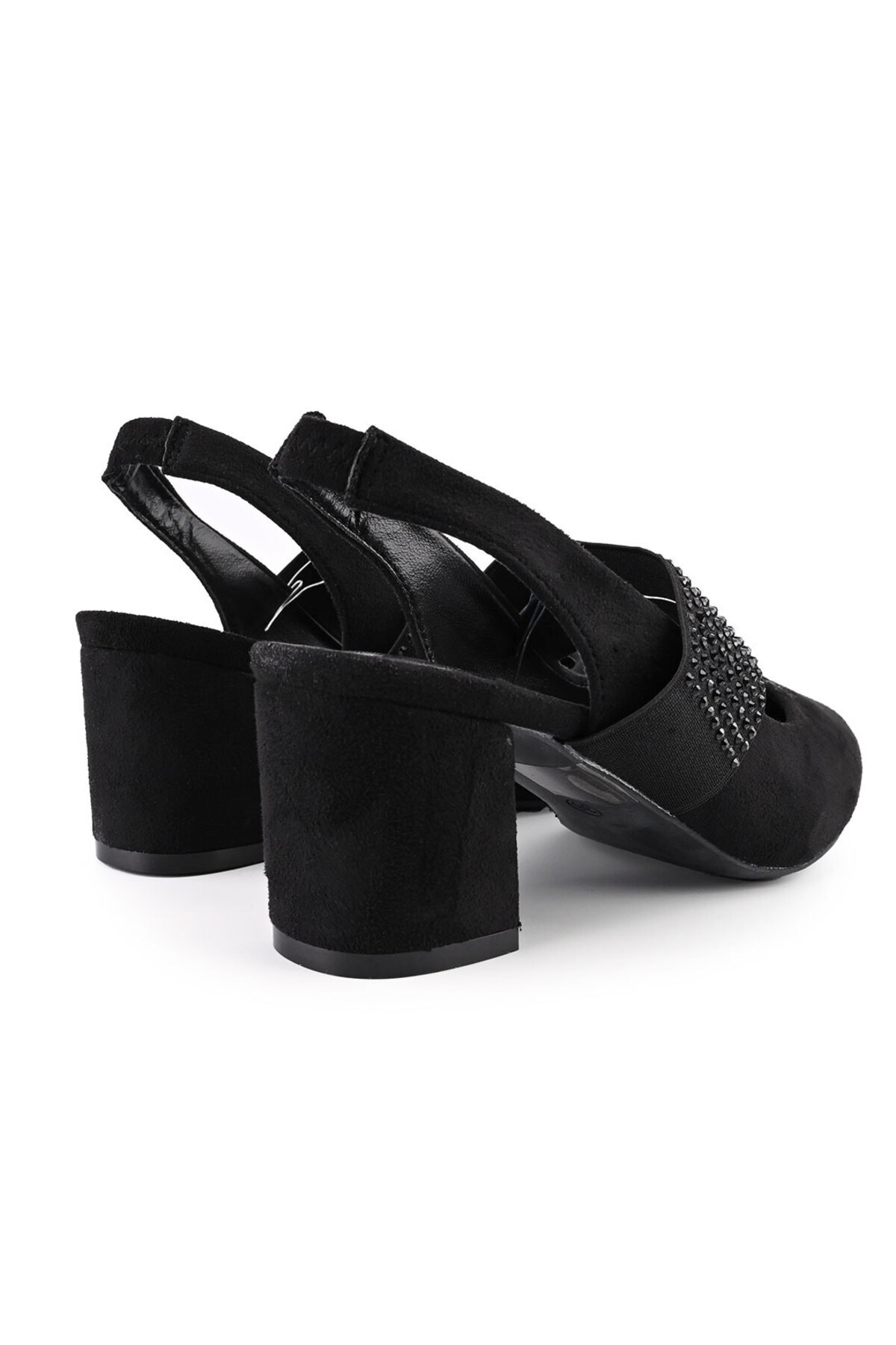 Tmall-Women's casual shoes, with thick heels, made of eco-leather, PA1262, black 4