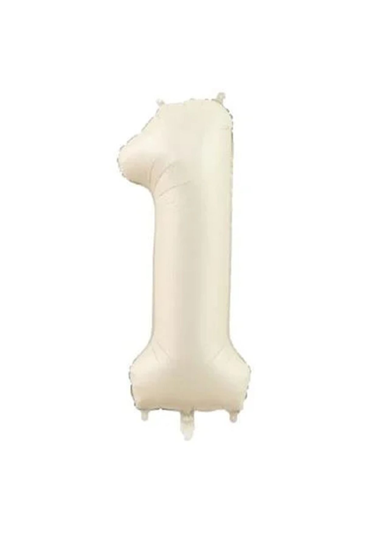 HKNYS 1 YAŞ RAKAM KREM RENK FOLYO BALON 76 CM- YAŞ BALONU