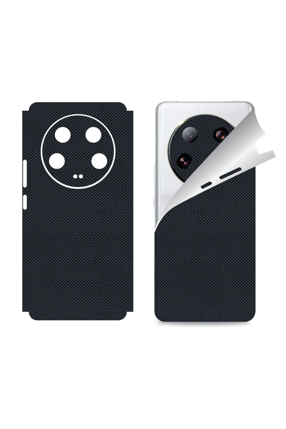 Bowie Xiaomi Mi 13 Ultra için uyumlu 360 full arka ve yan kaplama koruma sticker KARBONFİBER