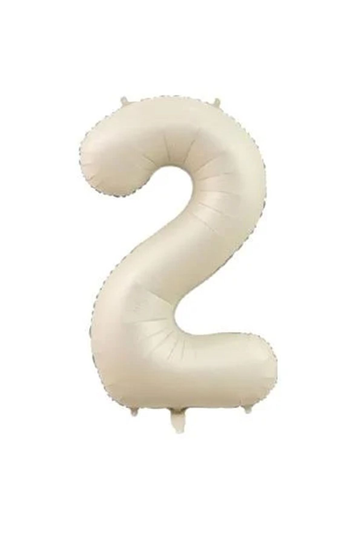 HKNYS 2 YAŞ KREM RENK FOLYO BALON 76 CM- -RAKAM SAYI FOLYO BALON