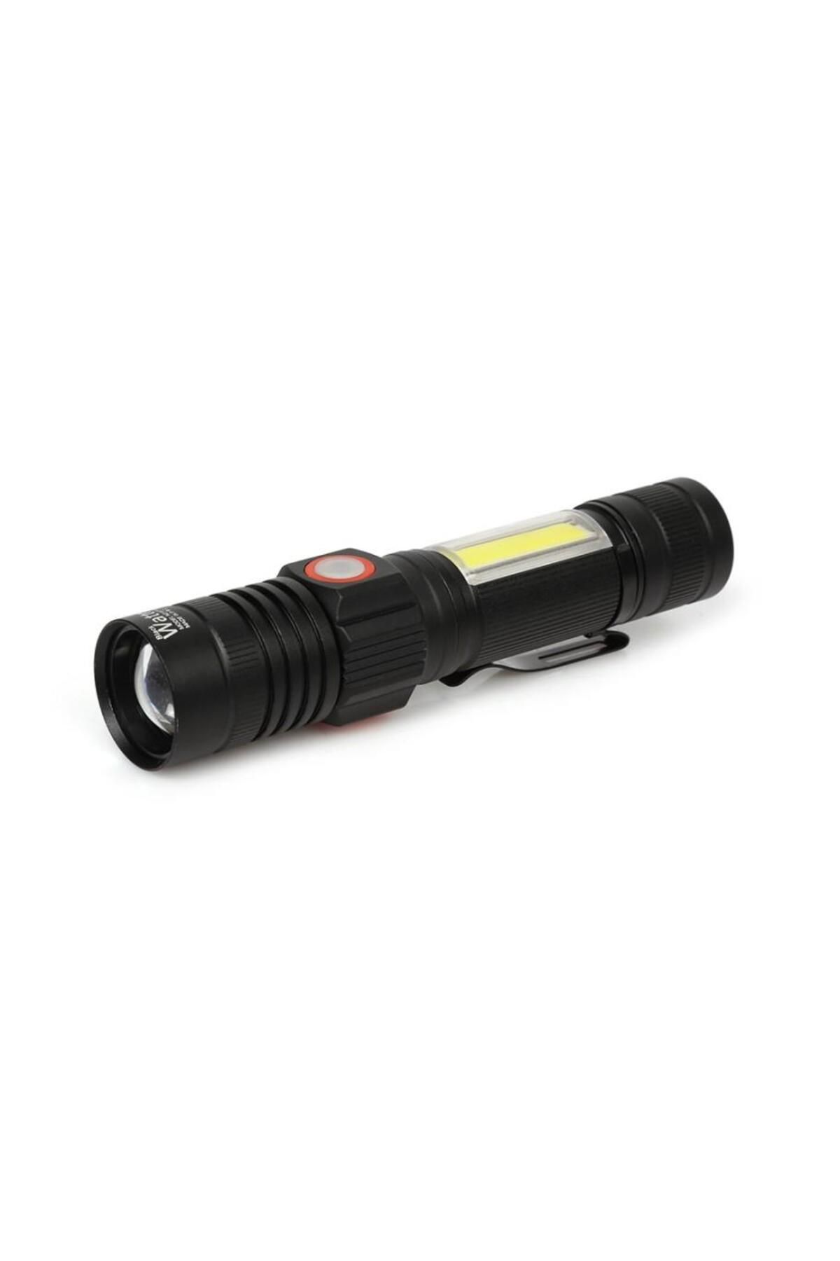 Menessa World Geniş Açılı P50 Led Şarjlı El Feneri
