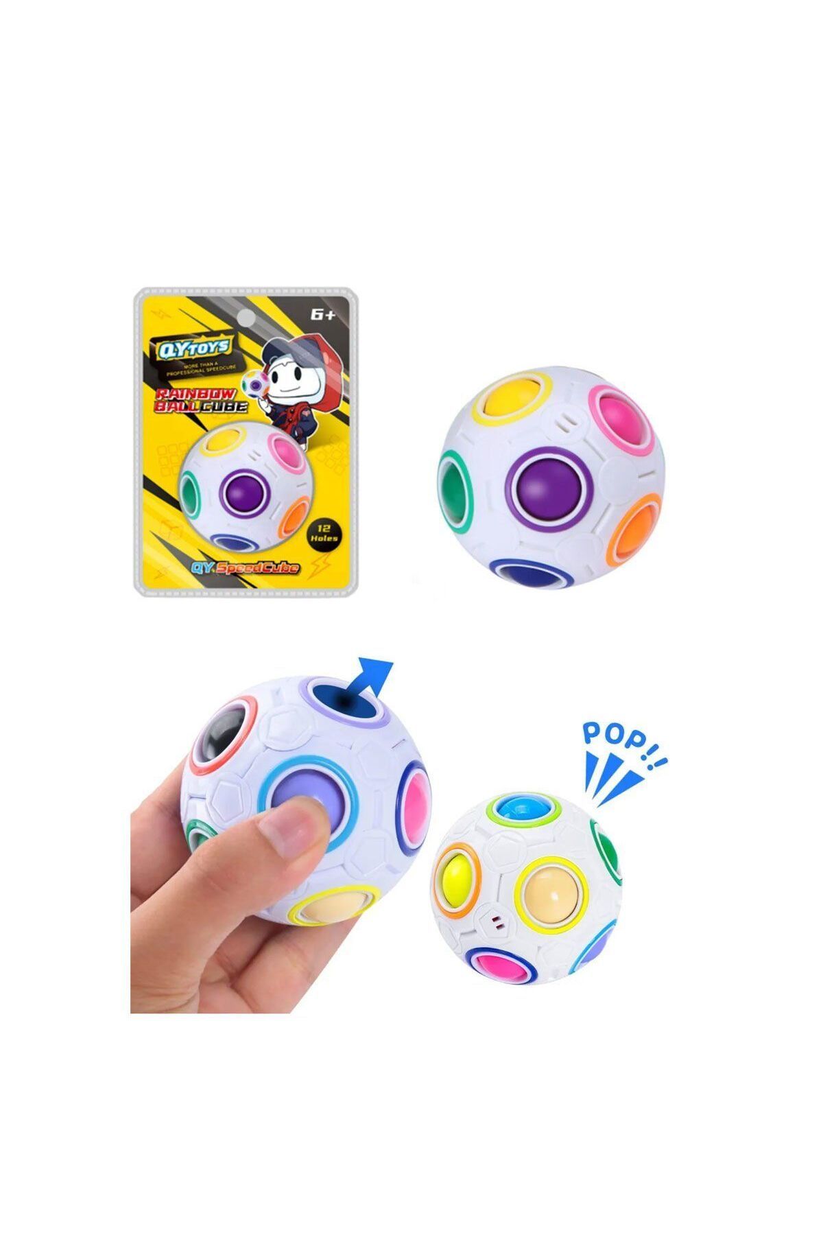 Easy Tedarik EQY949 QY Rainbow Ball Küp -Başeltoys
