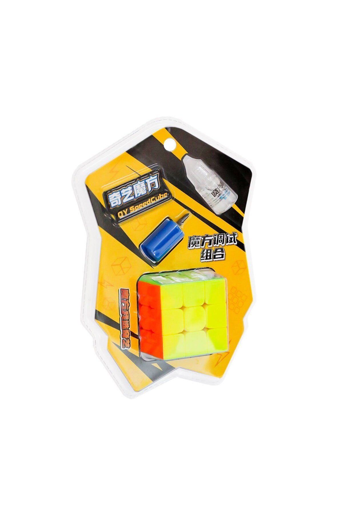 Easy Tedarik 31021 QY 3X3 SPEED KÜP KARTELA SET+YAĞ+TORNAVİDA QY3102