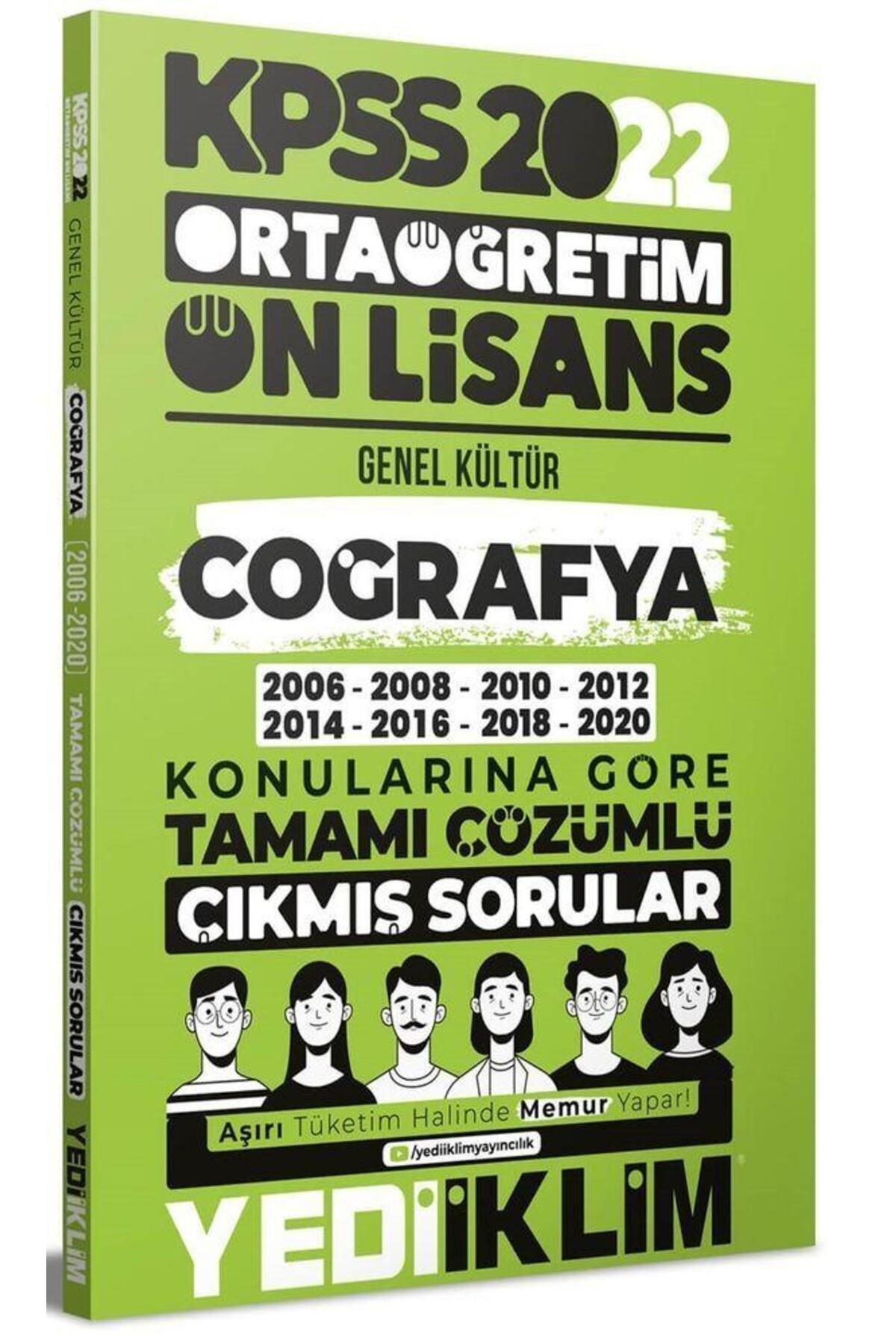 Ankara Kitap Merkezi 2022 KPSS Ortaöğretim Ön Lisans Genel Kültür Coğrafya Konularına Göre Tamamı Çözümlü Çıkmış Sorular