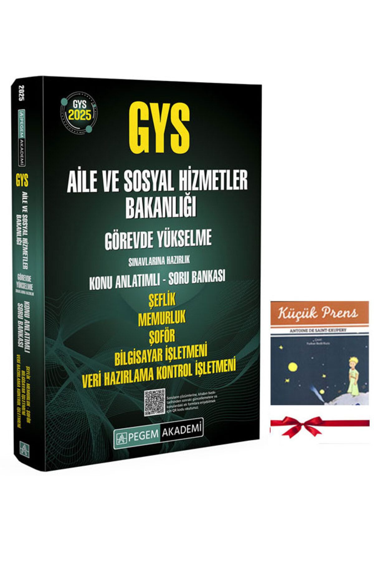 Pegem Akademi Yayıncılık 2025 GYS Aile ve Sosyal Hizmetler Bakanlığı Şeflik,Memurluk,VHKİ,Şoför,Bilgisayar İşletmeni Hazırlık