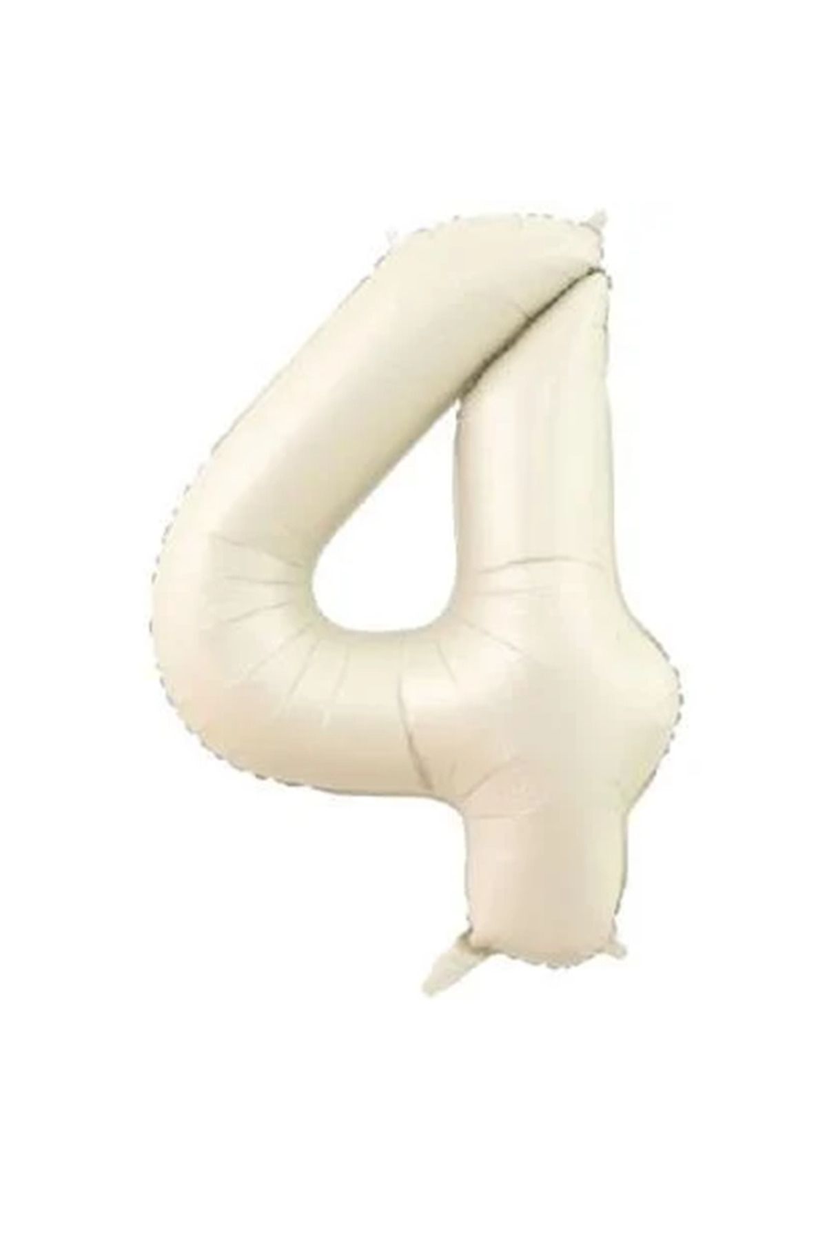 HKNYS 4 YAŞ KREM RENK FOLYO BALON 76 CM- -RAKAM SAYI FOLYO BALON