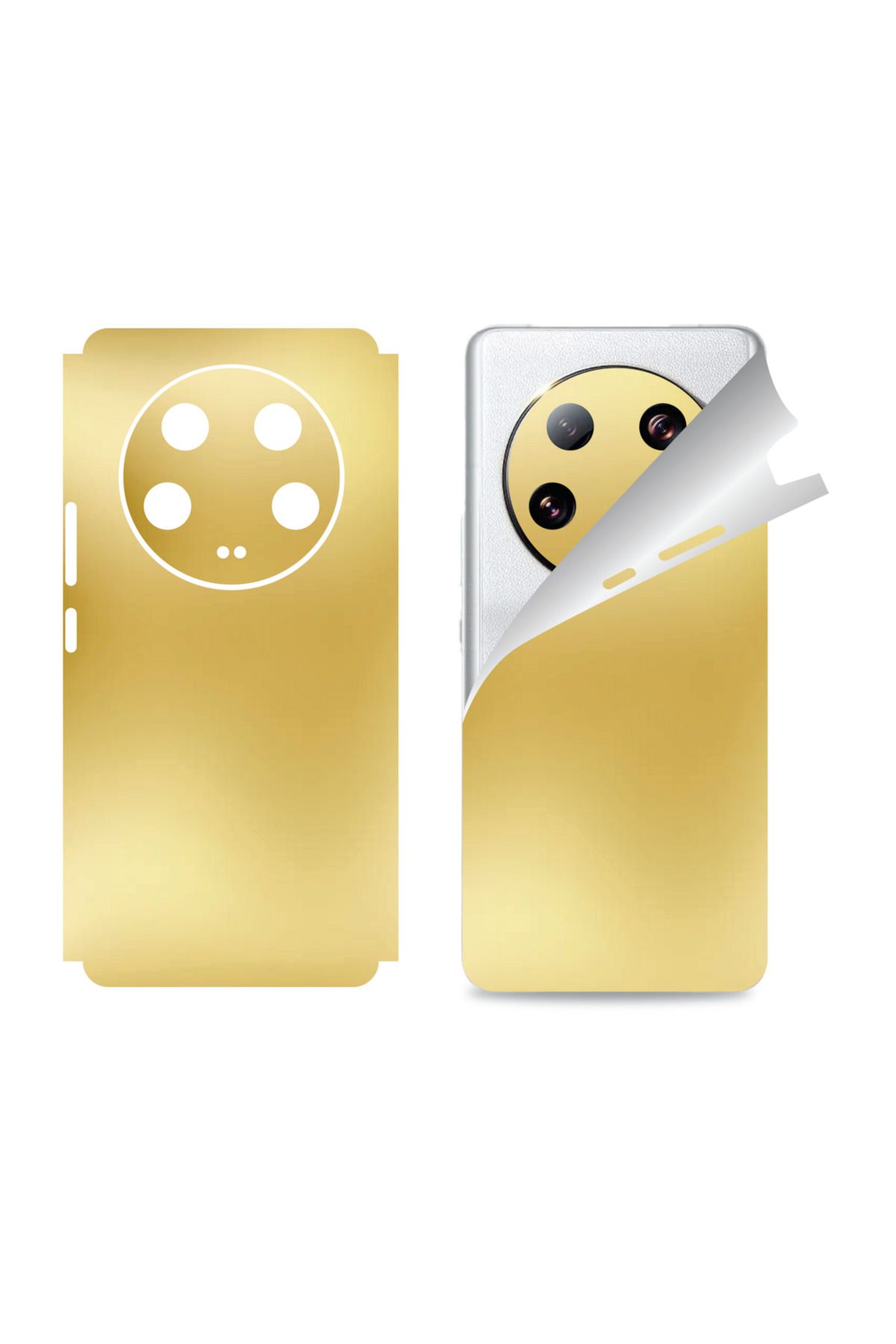 Bowie Xiaomi Mi 13 Ultra için uyumlu 360 full arka ve yan kaplama koruma sticker GOLD