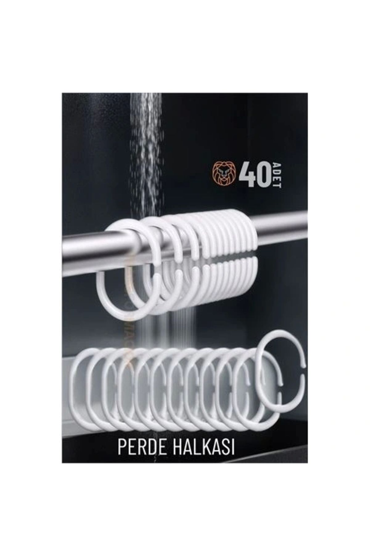 STOREMAX Banyo Perde Halkaları 40 ADET