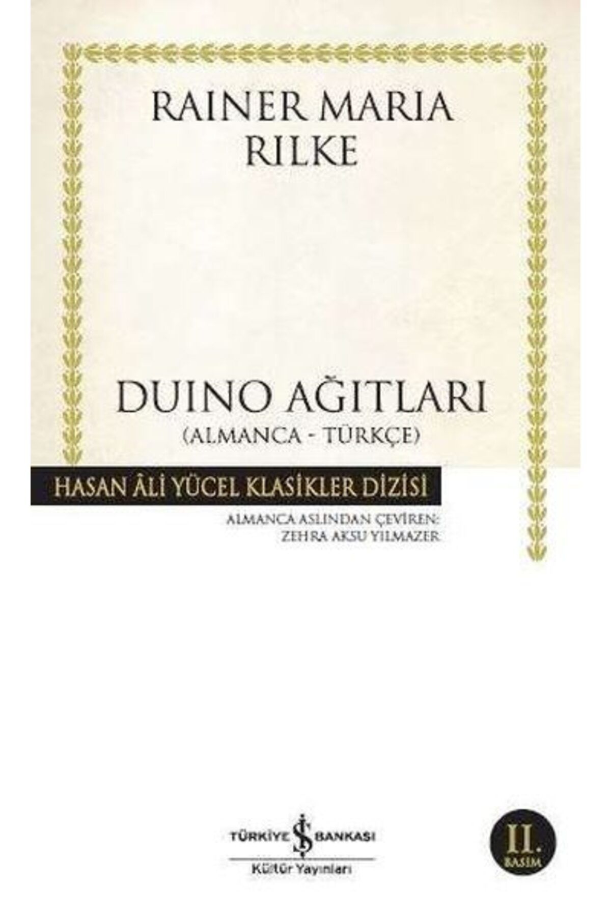 Destek Yayınları Duino Ağıtları Hasan Ali Yücel Klasikleri