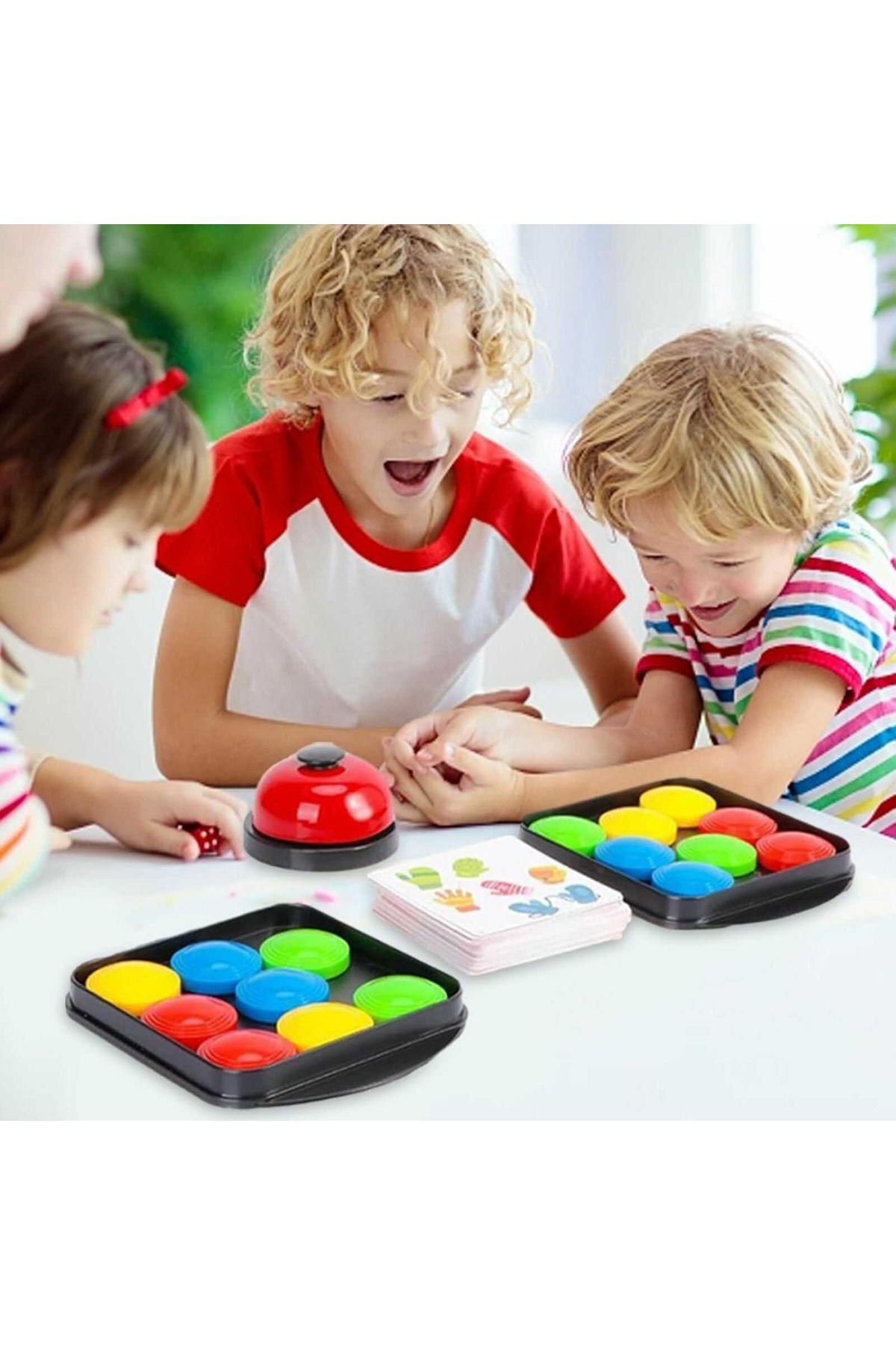 Micostore-Intelligence And Logical Thinking Game - Logic Game, With Bell, 16 Discs And 40 Cards 3