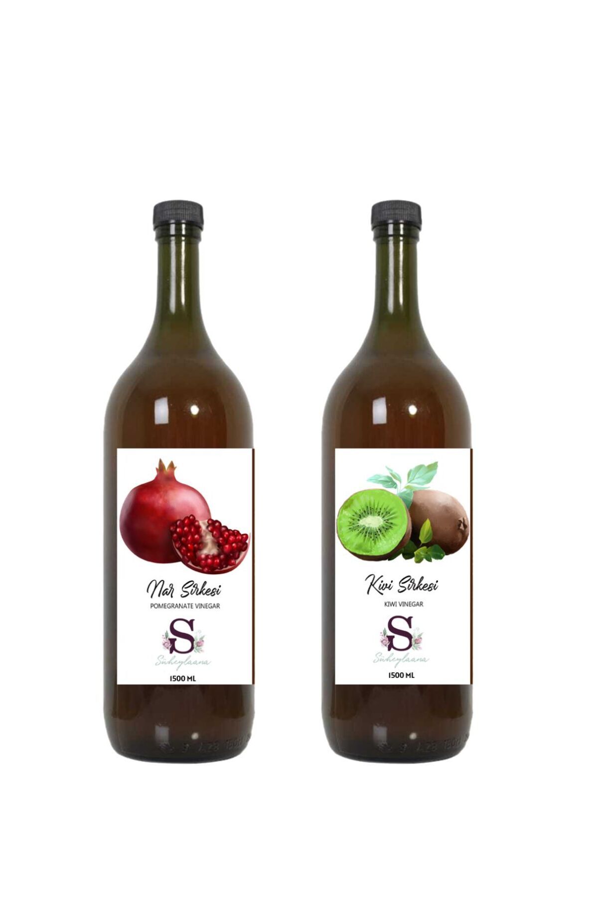Süheylaana Doğal Nar Sirkesi 1500 Ml - Doğal Kivi Sirkesi 1500 Ml