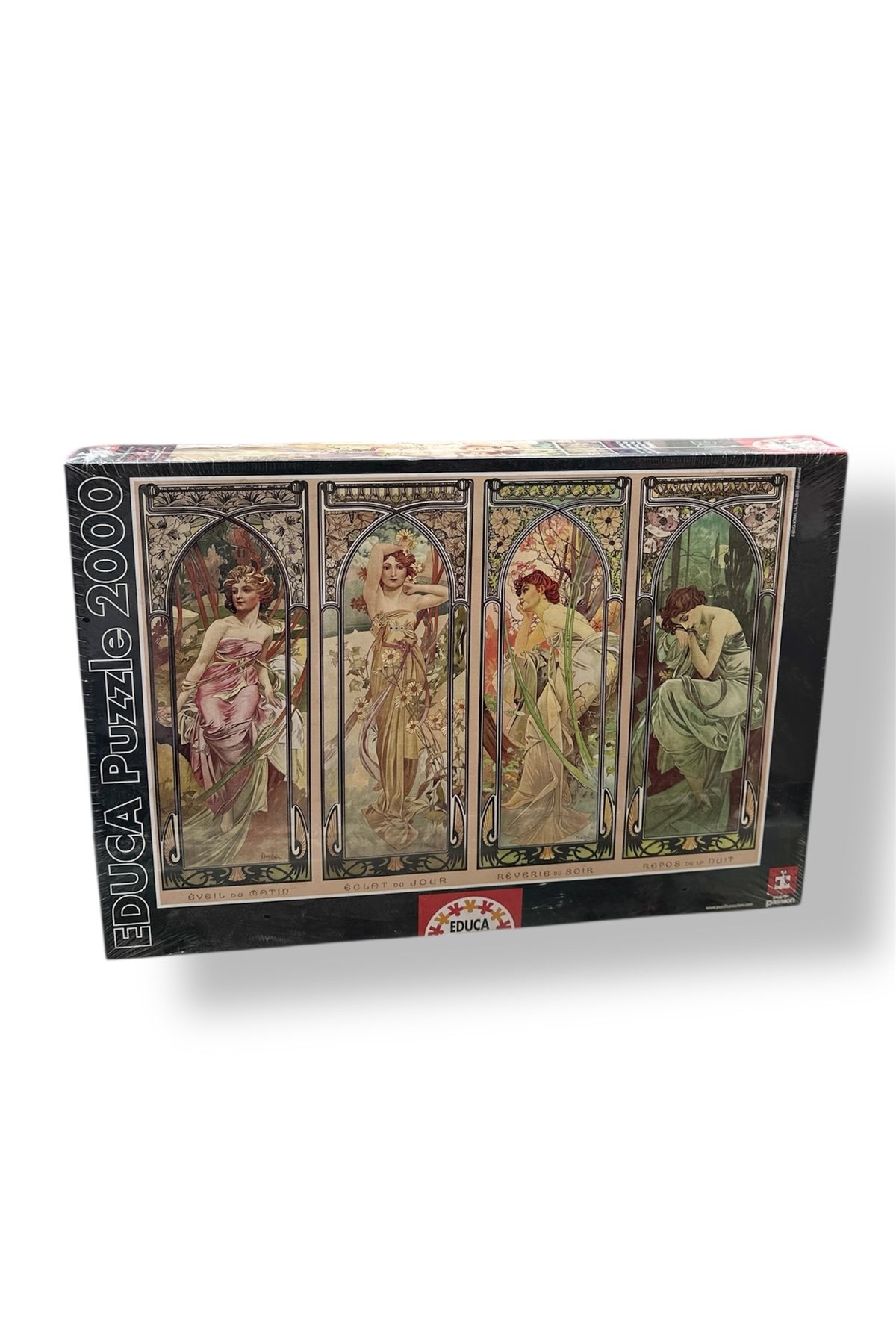 ONLİNE TRADİNG Educa Puzzle , Günün Zamanları, Alphonse Mucha 2000 pcs 96x68 cm
