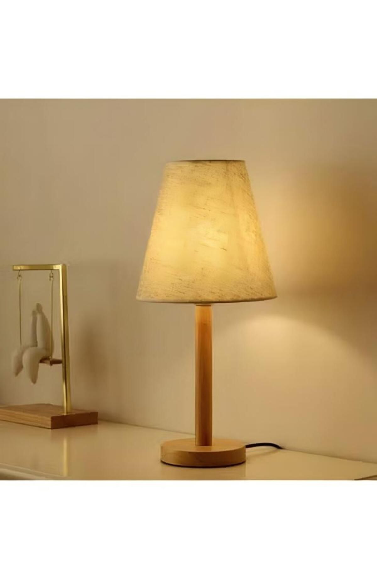 Generic-Duniso Bedside Table Lamp, Led Modern Bedside Table Lamp With Bulb Fixed Brightness 4