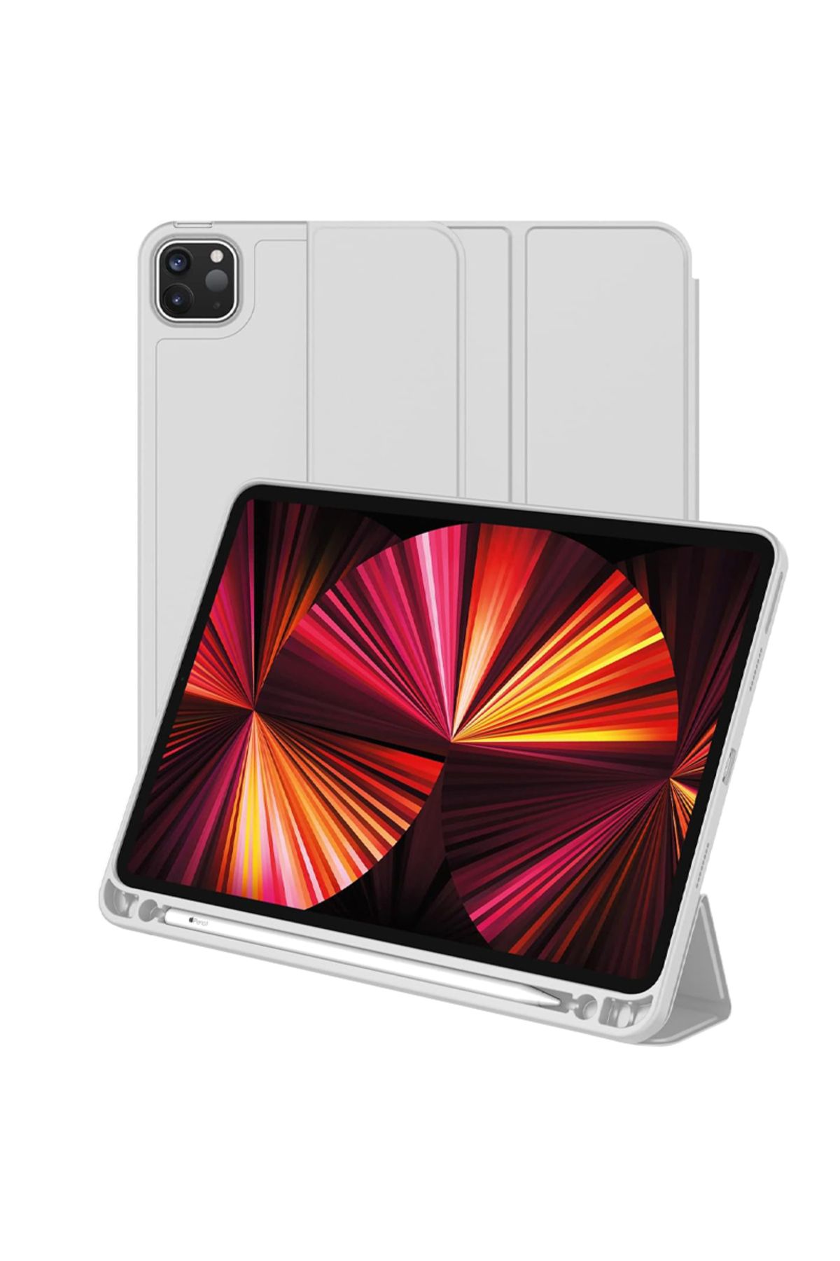 REDz Accessories Husă Tip Carte Cu Suport Pentru Pix Pentru Apple Ipad Pro 11" (2018-2022), Protecție Completă, Pliabilă, Gri - One Size