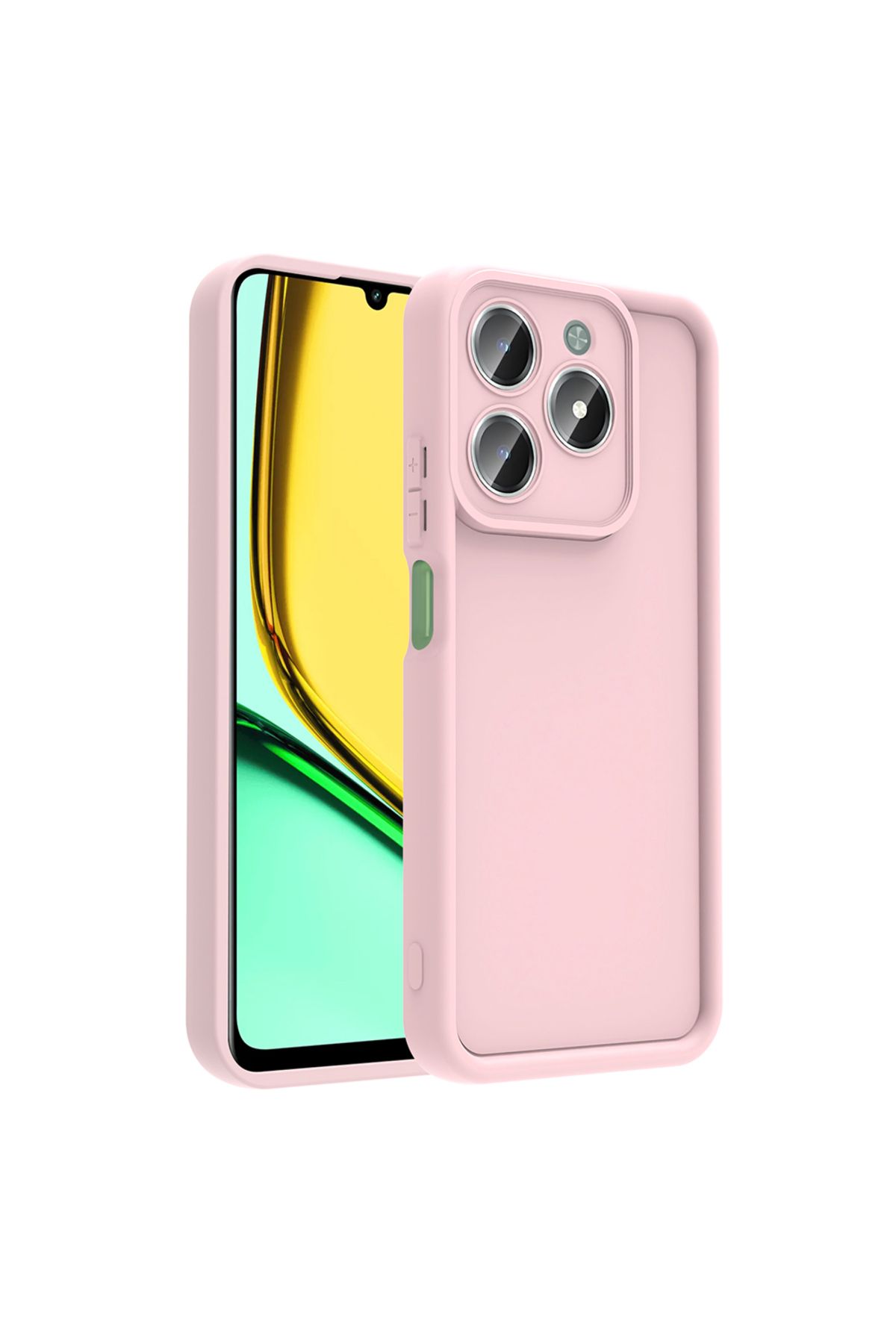 HTstore Realme C61 Kılıf Kamera Korumalı Zore Ananas Kapak