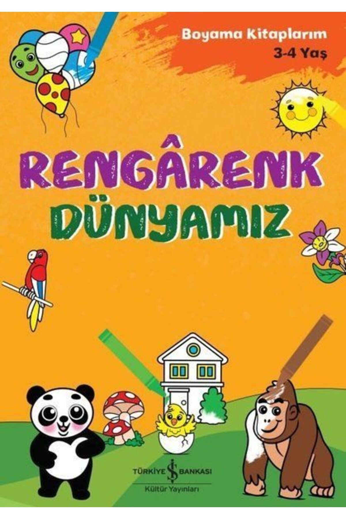 Destek Yayınları Rengarenk Dünyamız Boyama Kitaplarım 3 4 Yaş
