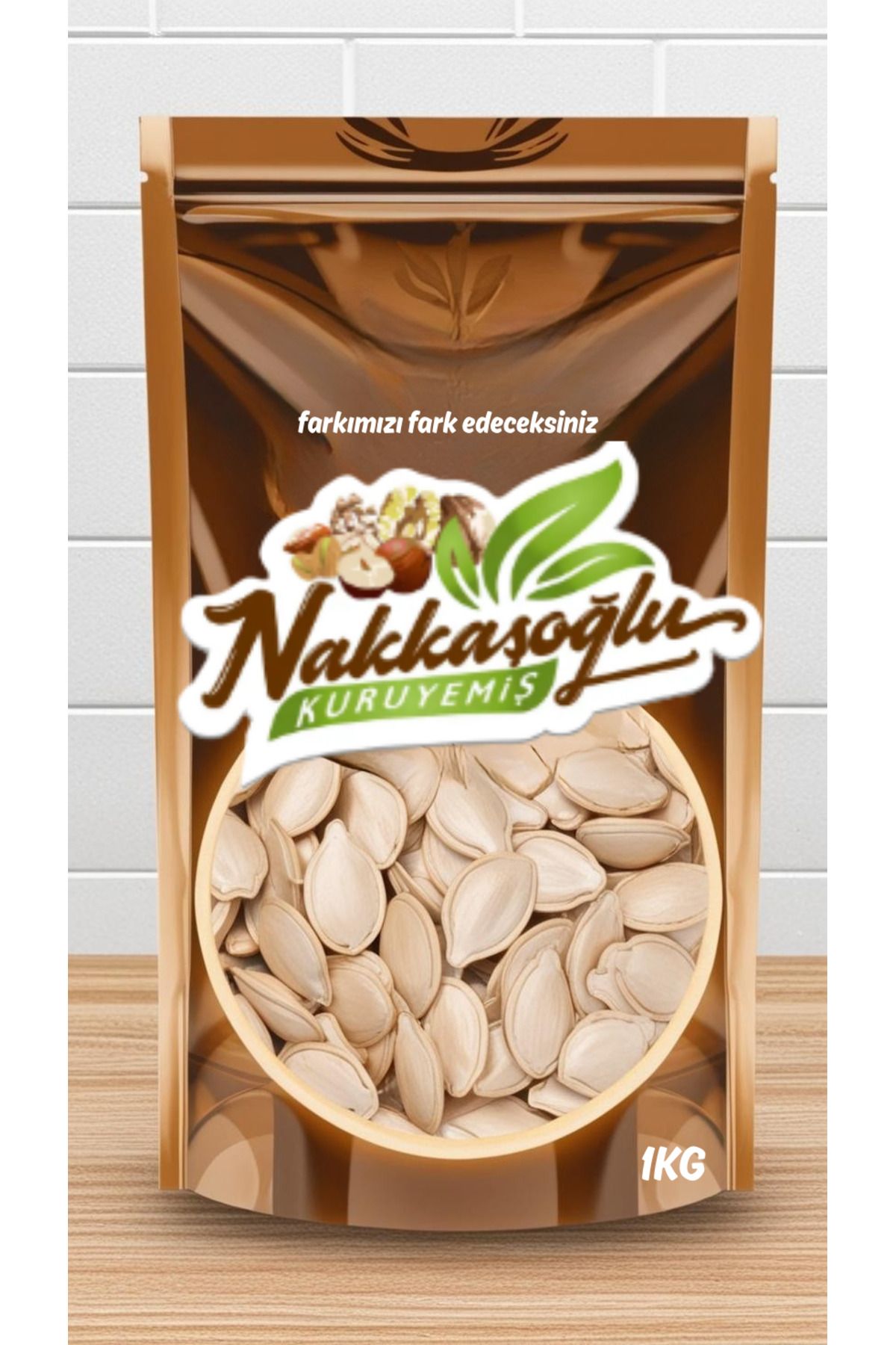 Nakkaşoğlu Kuruyemiş Çiğ Jumbo Kabak Çekirdeği 1KG