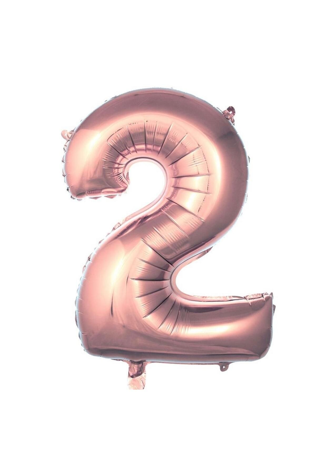 MİNAY 2 RAKAM FOLYO BALON ROSEGOLD RENK 40" 100cm