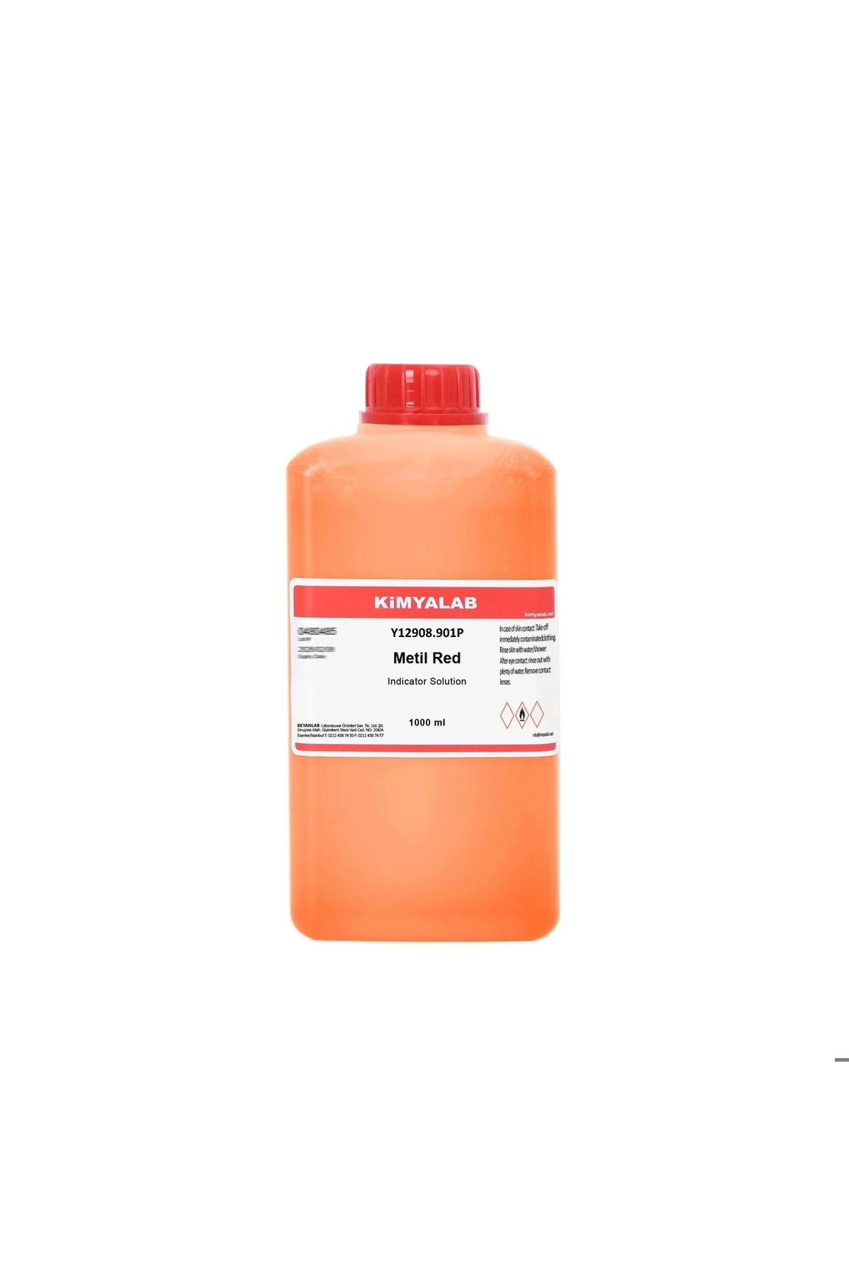 Zürih Ticaret Metil Red - Metil Kırmızısı İndikatör Çözeltisi 1000mL (1-Litre)