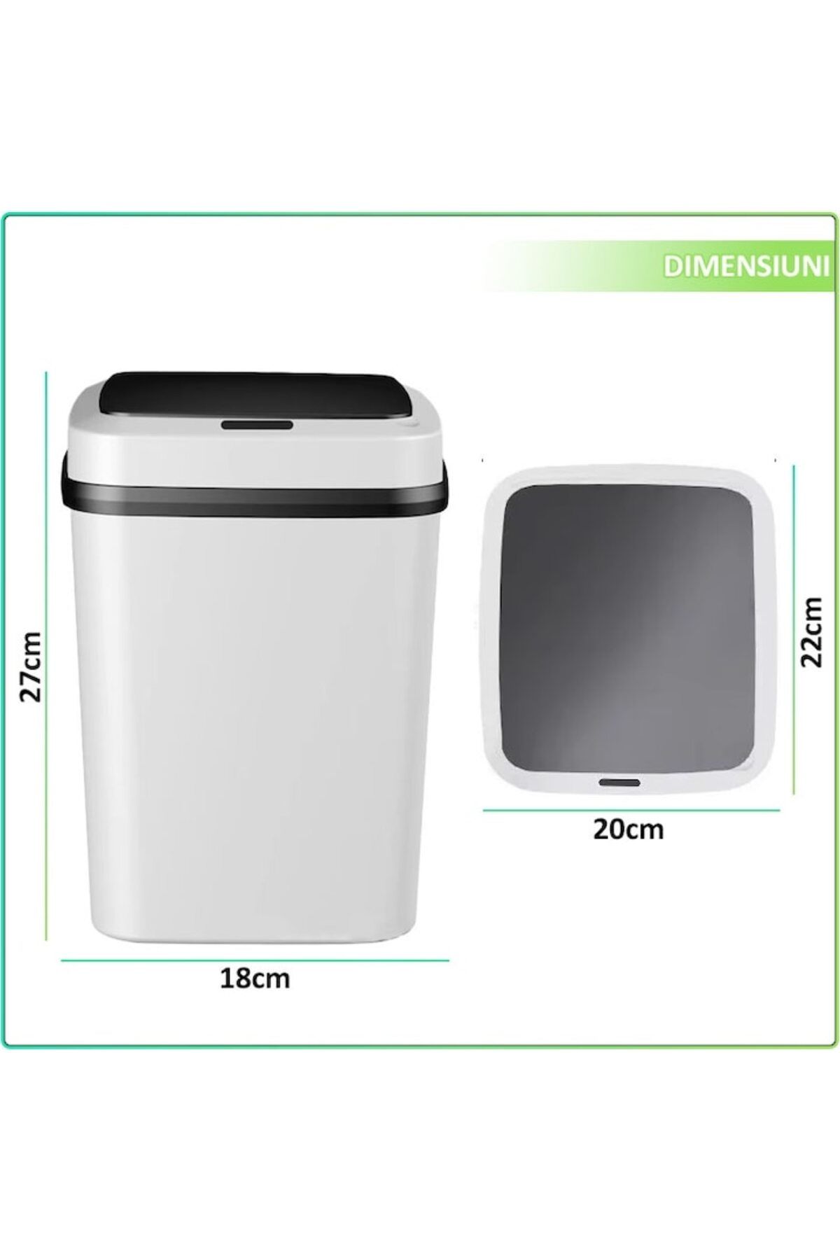 NEXTLY-NEXTLY 13l motion sensor trash can, manual/automatic opening in 0.3 seconds 5