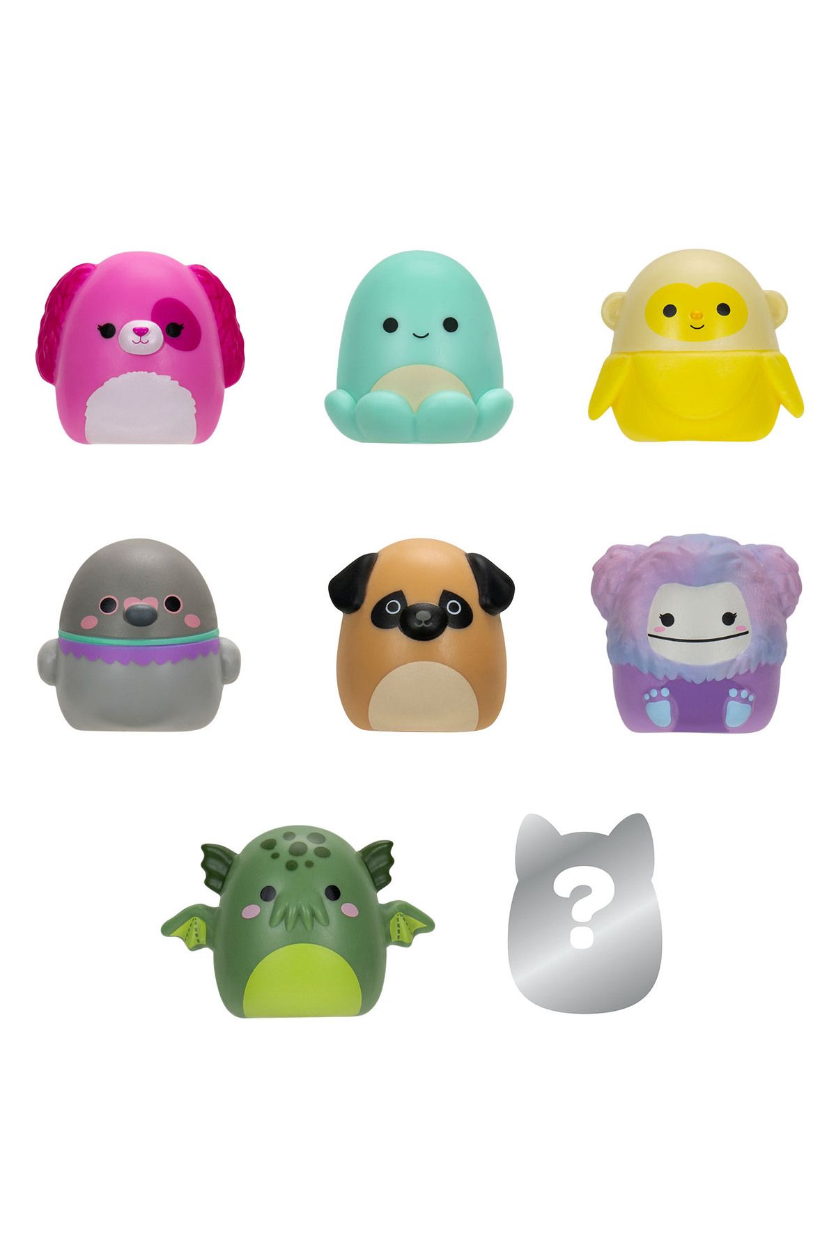 Squishmallows Squish-a-longs 8 Figür + Yüzük Set Seri 2 AL0024