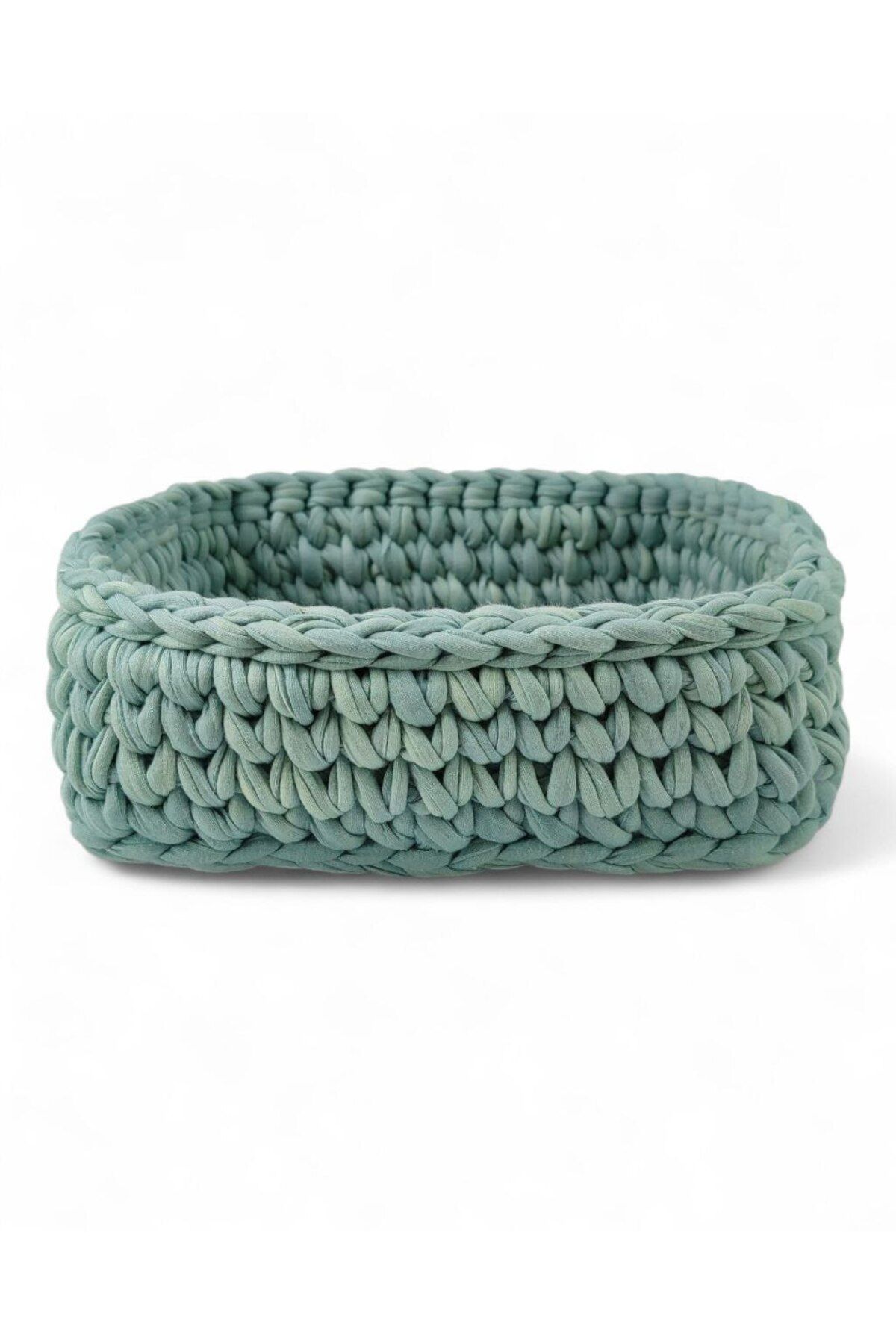 Handmade ÇOK AMAÇLI PENYE SEPET/ DÜZENLEYİCİ SEPET/ El Yapımı Örgü Sepet 35x35x10