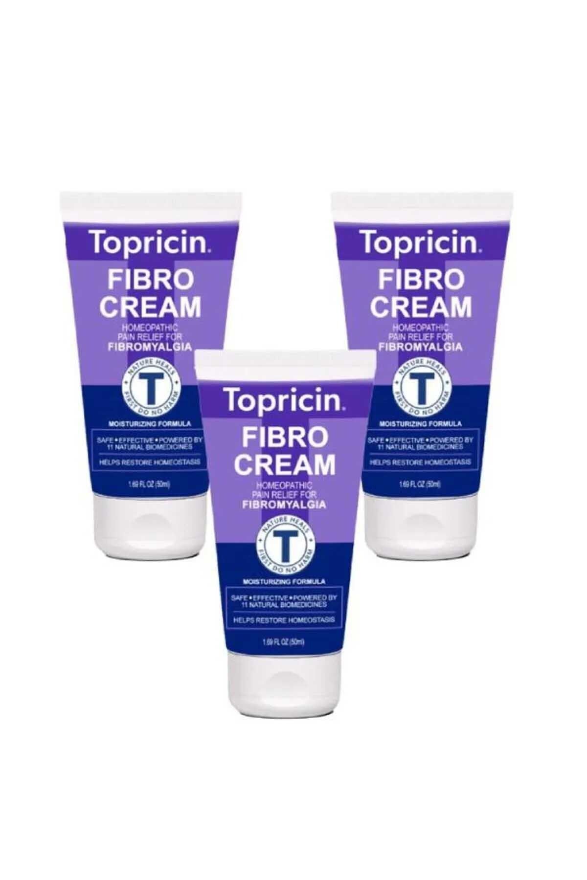 Asimox Topricin Fibro Kas Eklem Ağrı Ve Masaj Kremi 50ml 3 Adet