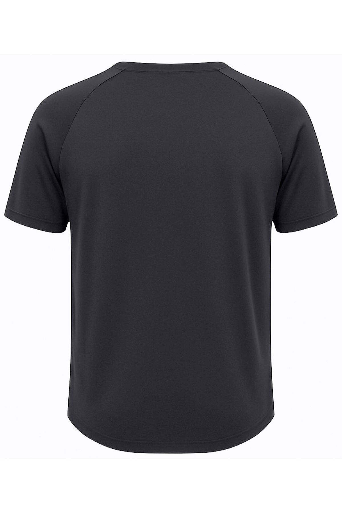 GHASSY CO. Ghassy Co. Erkek Reglan Oval Kesim %100 Pamuk Yumuşak Dokulu Bisiklet Yaka T-shirt